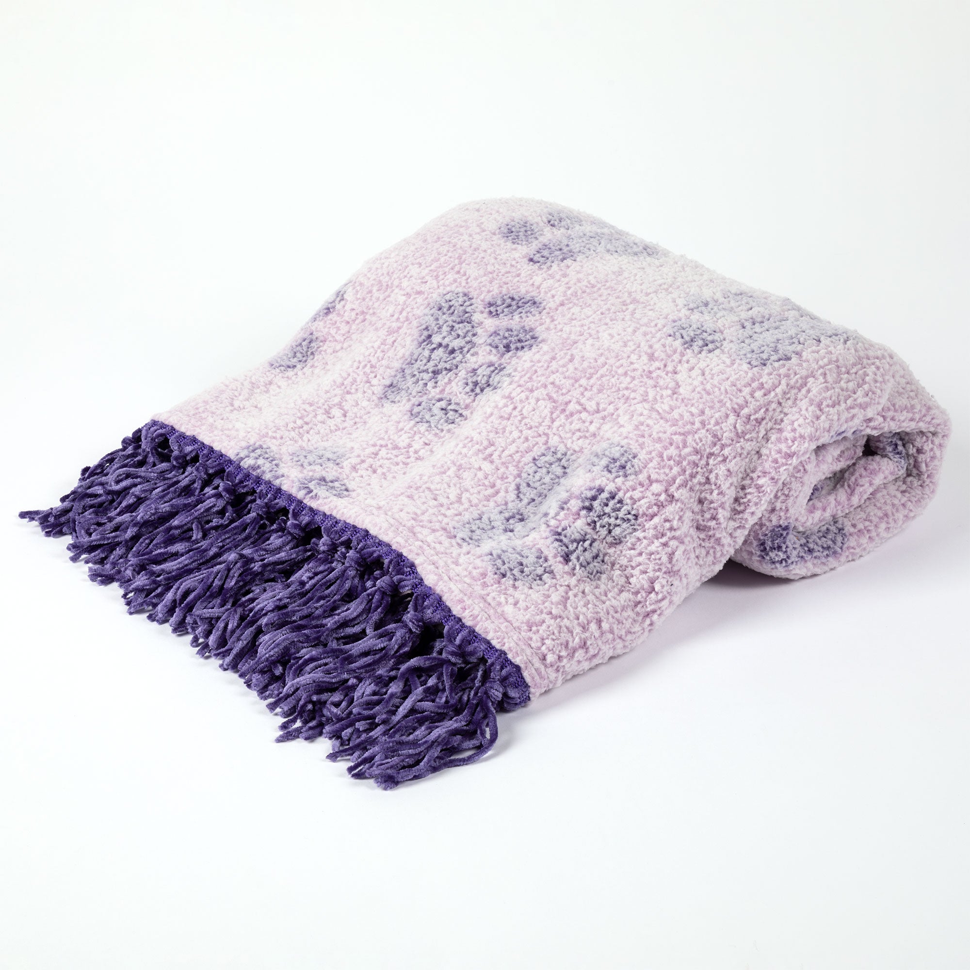 Premium Paw Print Sherpa Fleece Blanket - Ultimate Cozy Comfort