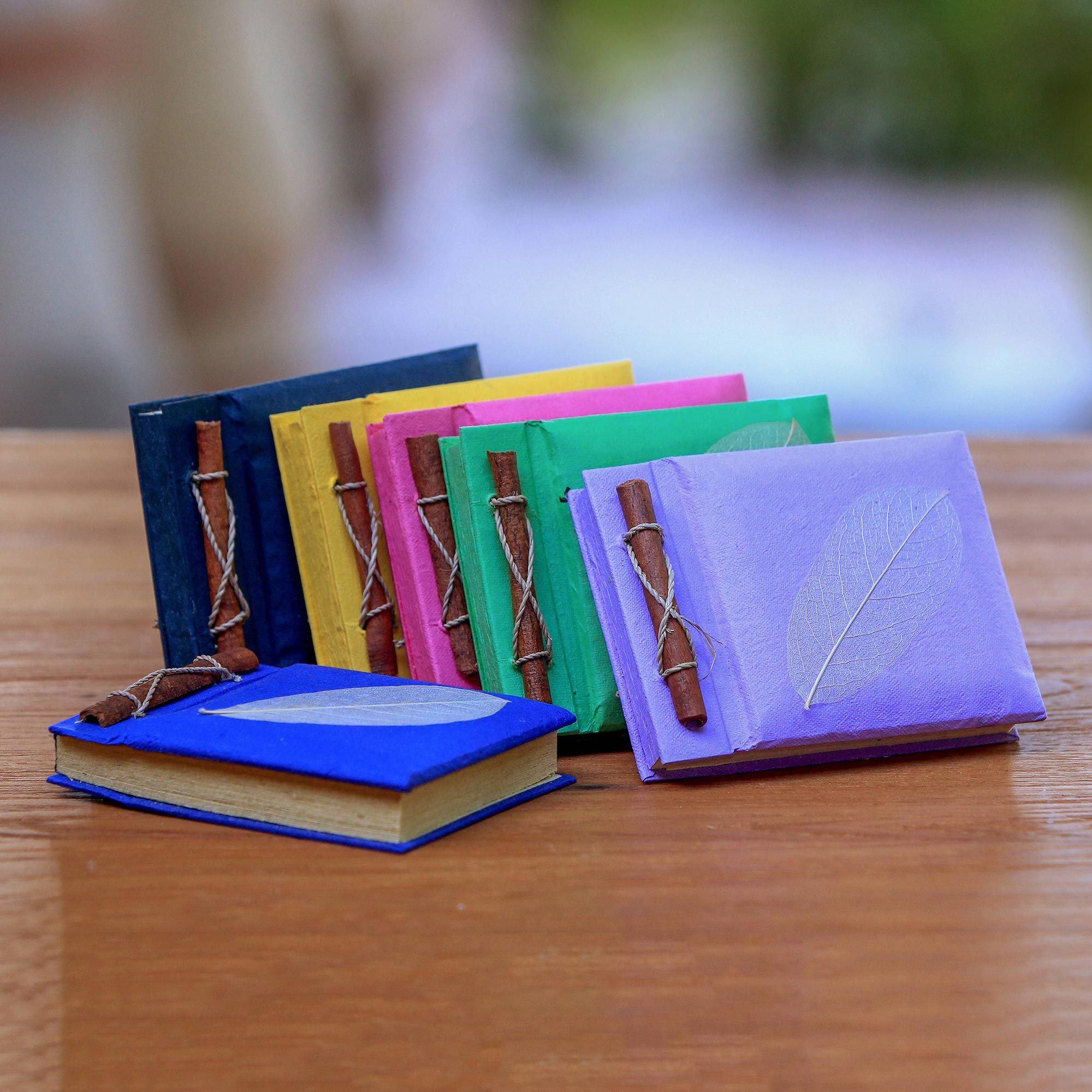 Premium Happy Leaf Notebooks - Set of 6