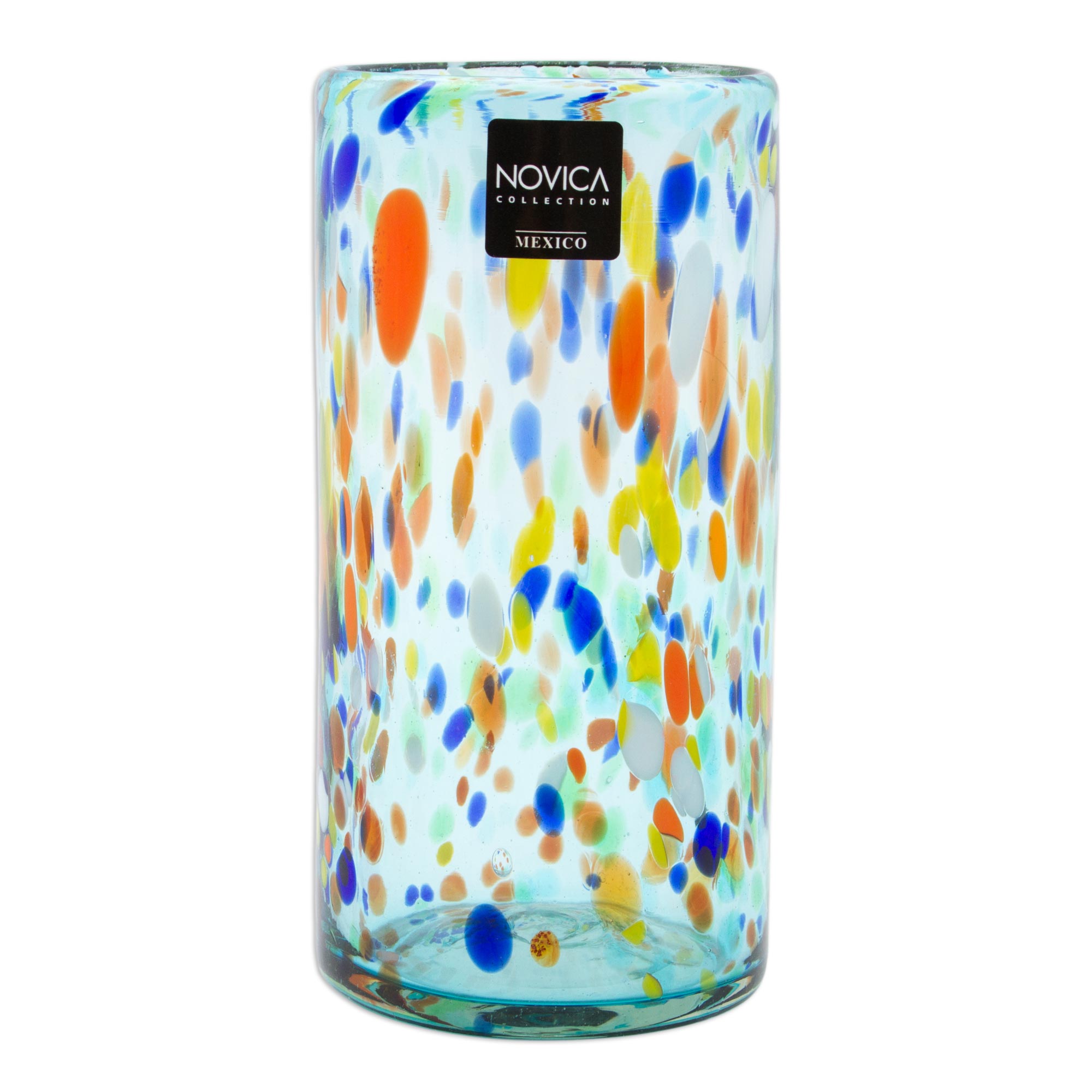 Premium Handcrafted Sky Rainbow Glass Tumblers - Set of 6