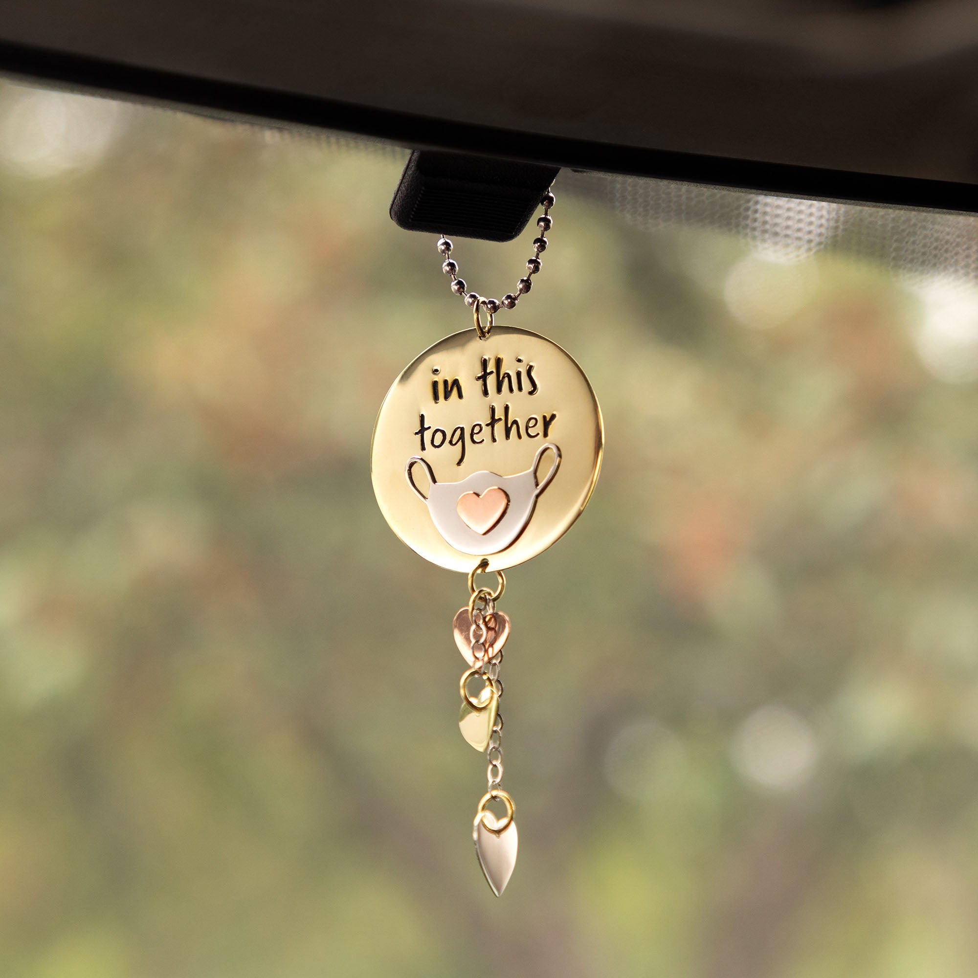 Premium In This Together Mixed Metal Car Charm - Ultimate Symbol of Unity