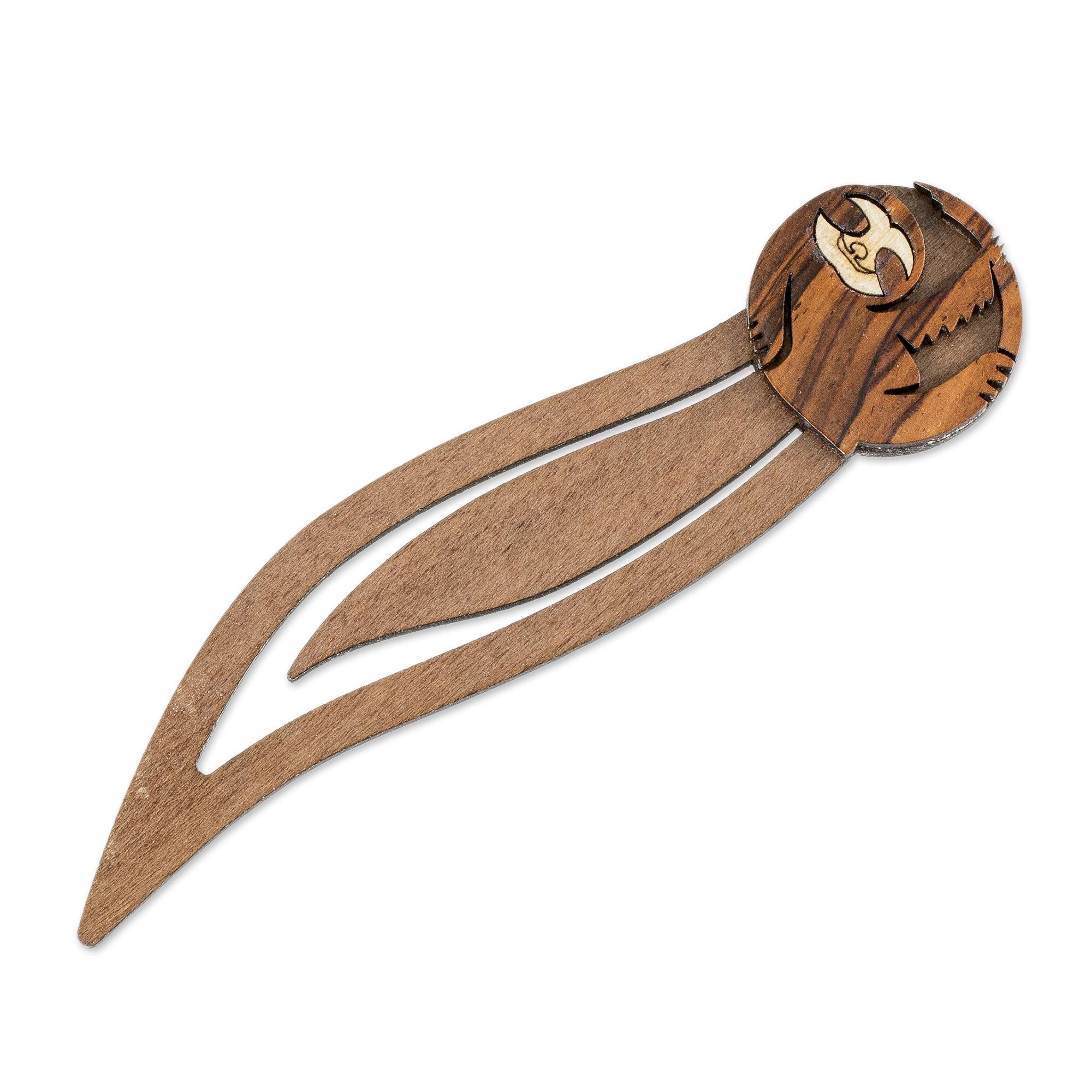 Premium Sloth-Themed Teak Wood Bookmark - Handcrafted in Costa Rica