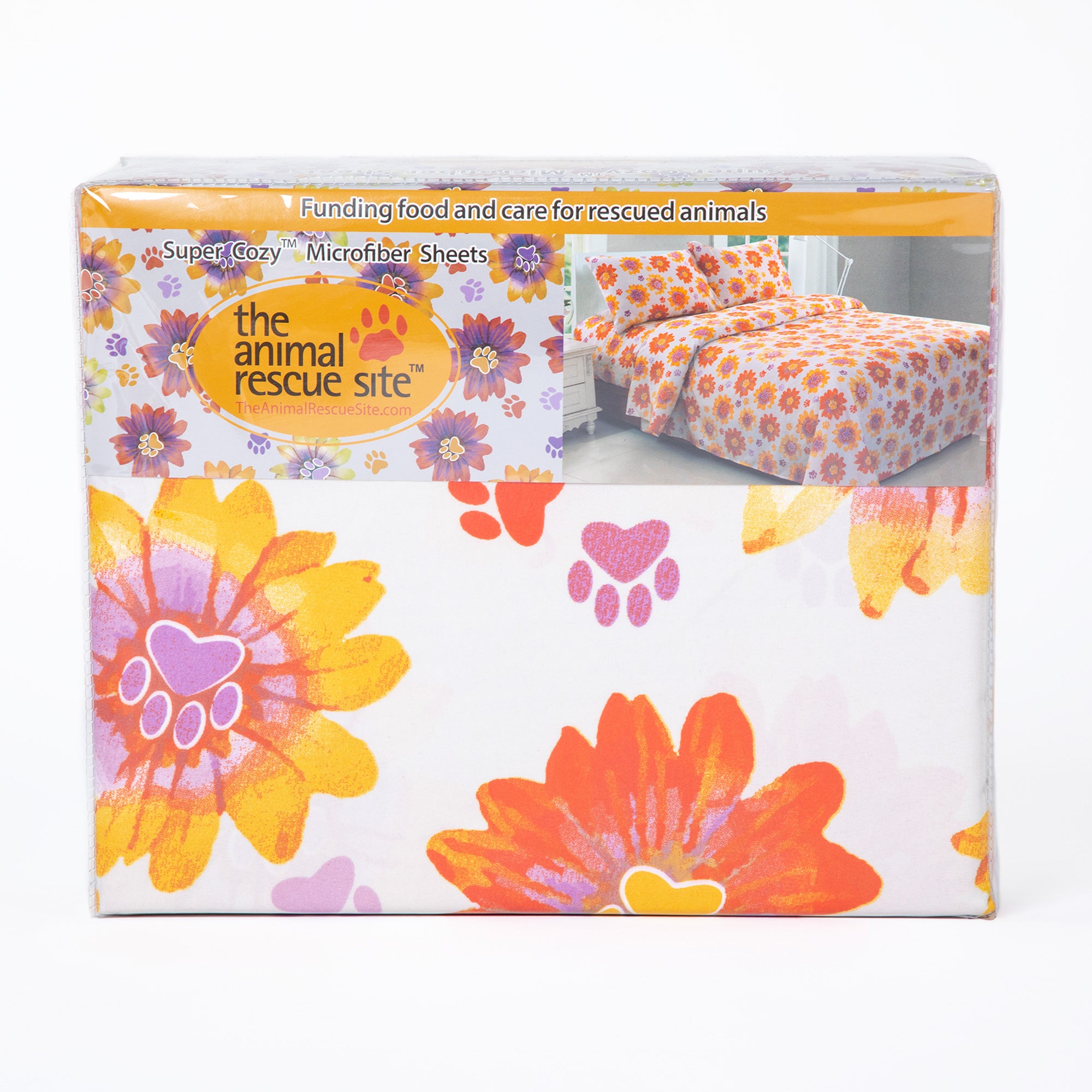 Premium Retro Paws Microfiber Luxury Sheet Set