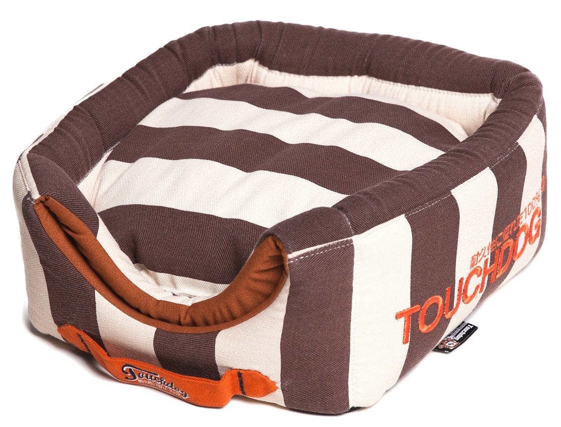 Touchdog® Premium Polo-Striped 2-in-1 Collapsible Dog House Bed – Ultimate Comfort for Your Pet