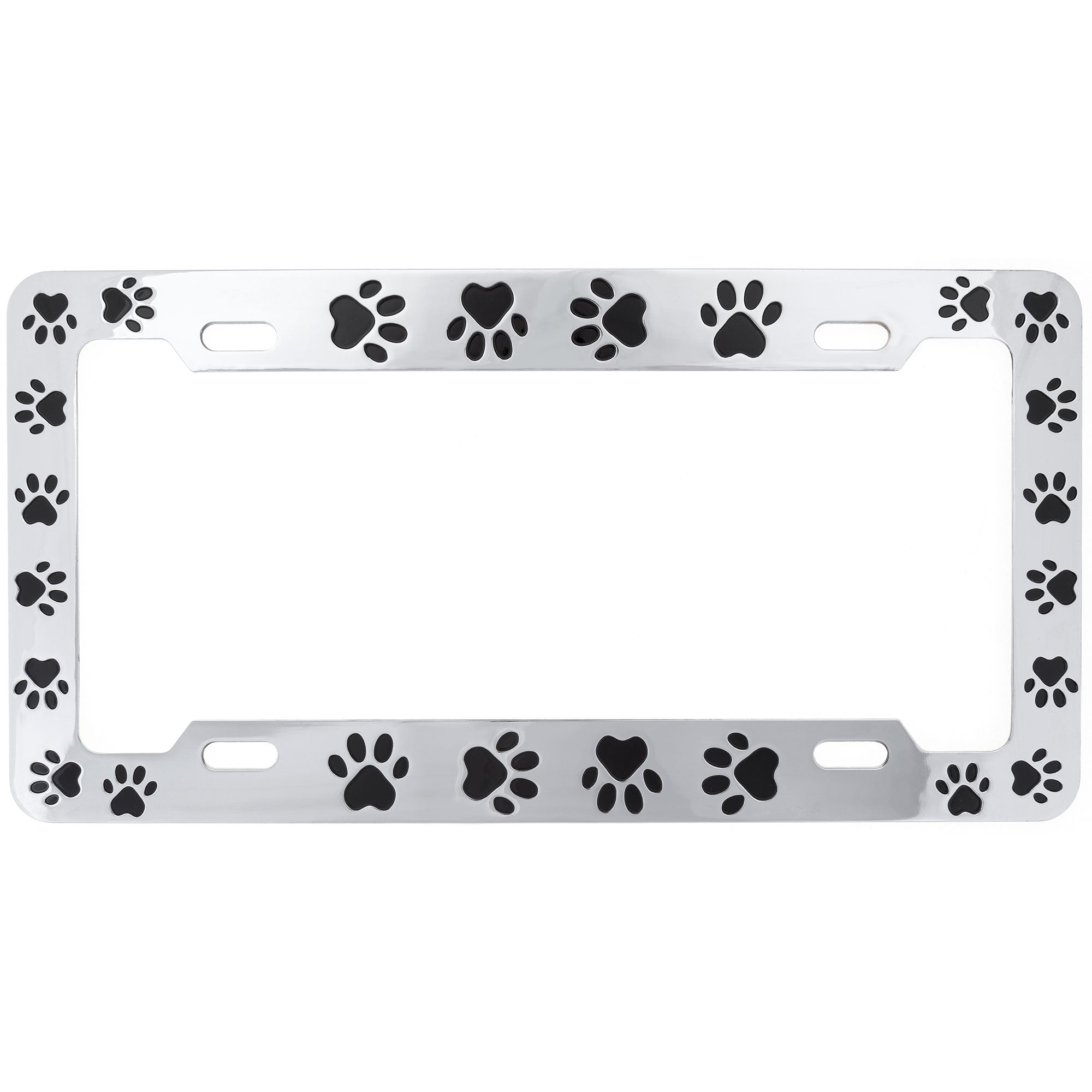 Premium Paw Print License Plate Frame - Ultimate Road Companion