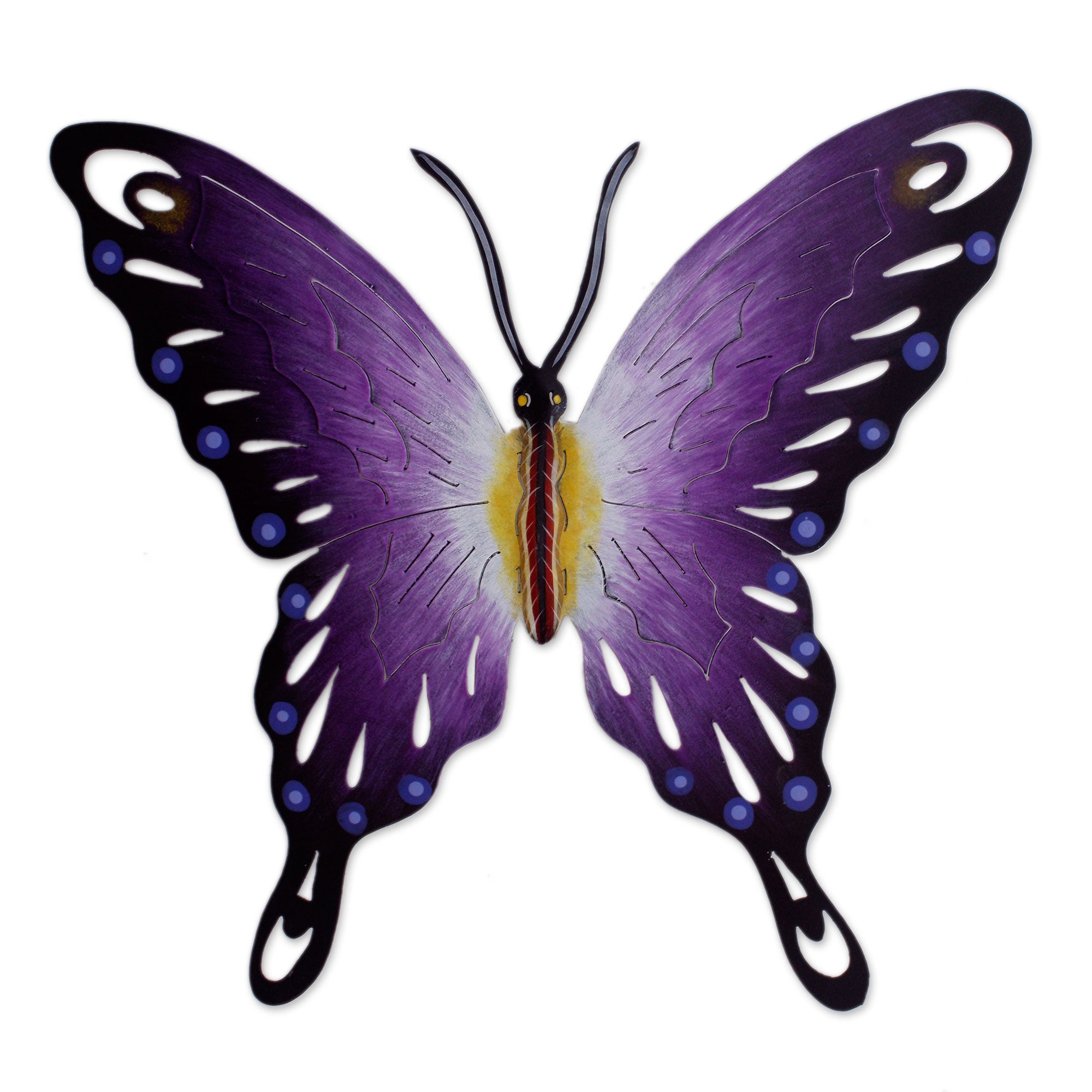 Premium Handcrafted Purple Butterfly Wall Art - Soul of Wisdom Sculpture