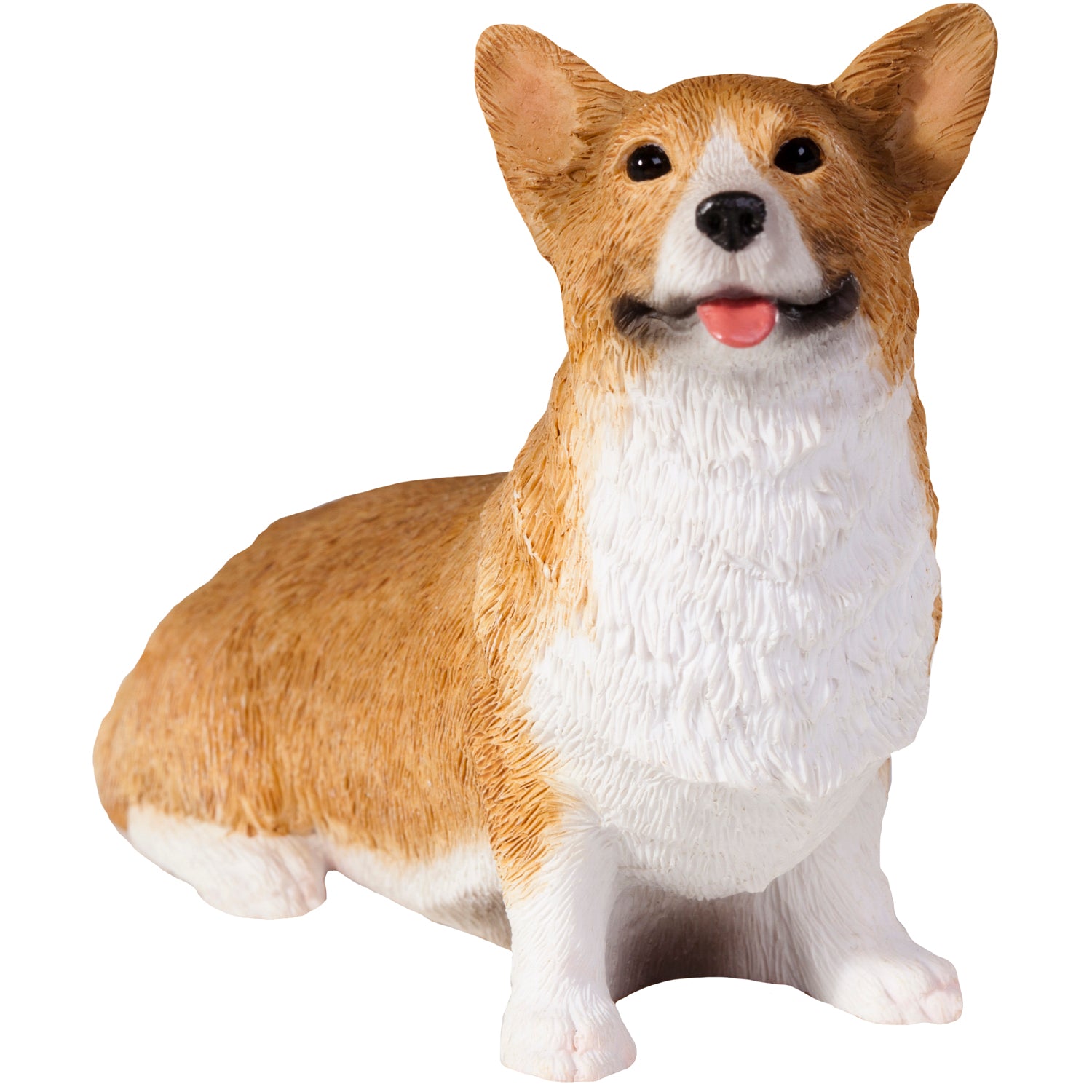 Premium Red Pembroke Welsh Corgi Dog Sculpture - Handcrafted Masterpiece