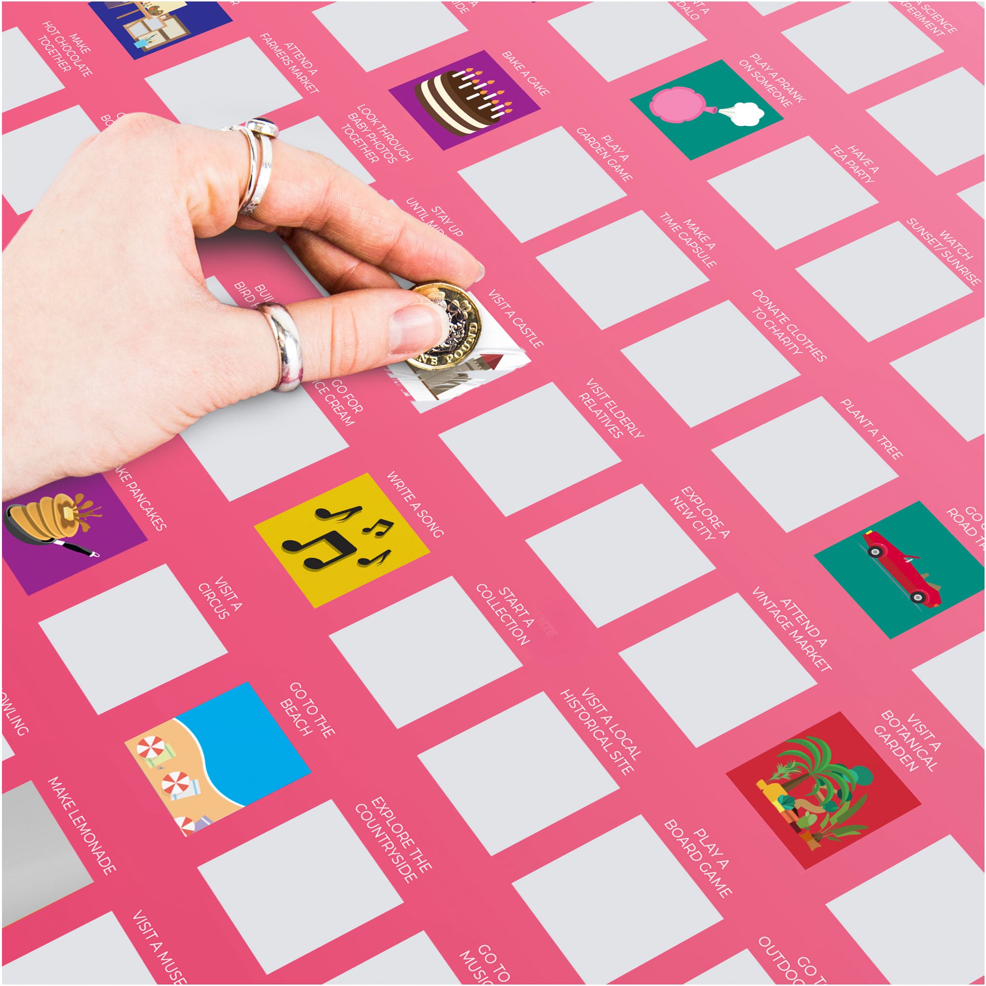 Ultimate 100 Things to Do with Mom Scratch Poster - Premium Bonding Activities