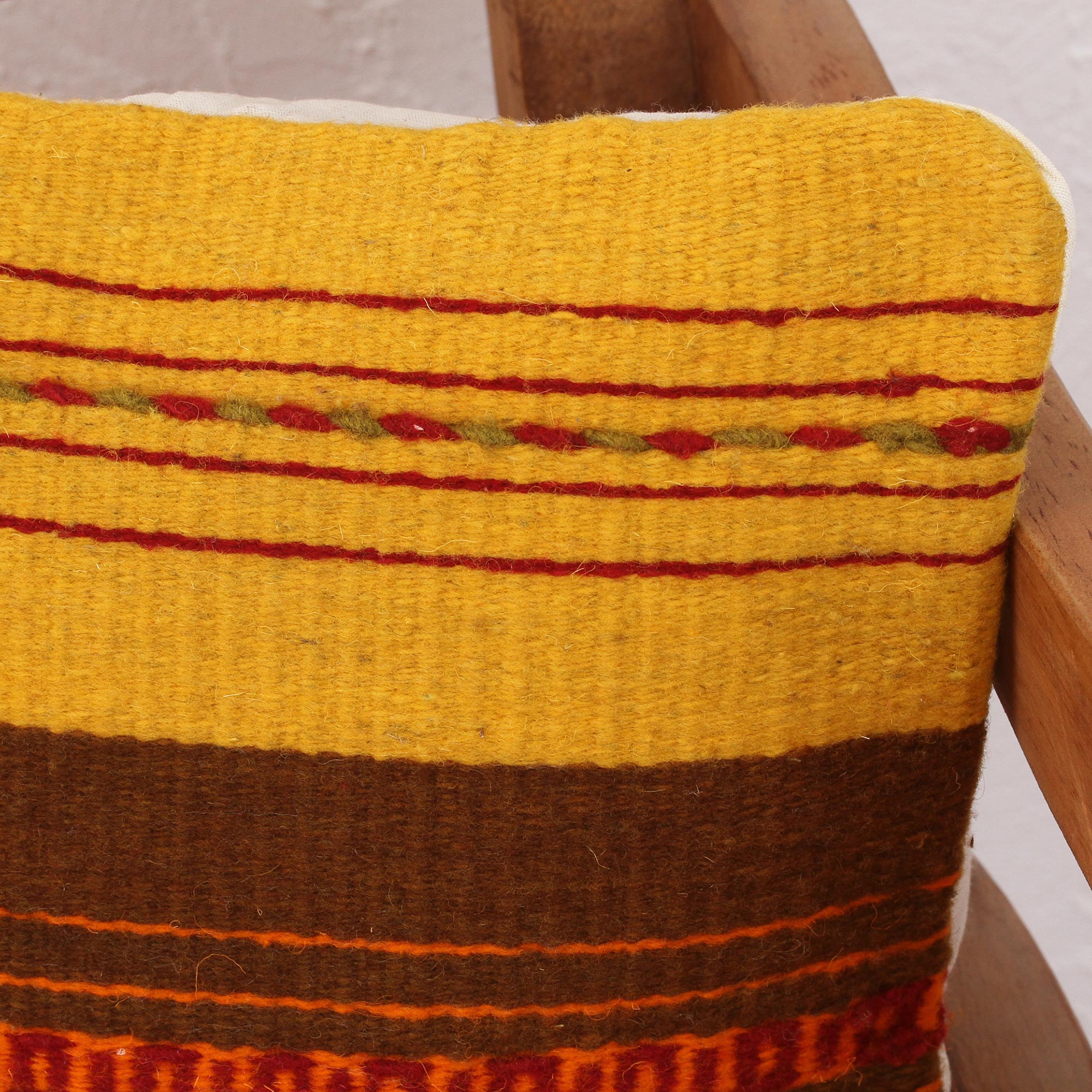 Premium Zapotec Vibes Handwoven Wool Cushion Cover - Ultimate Boho Style