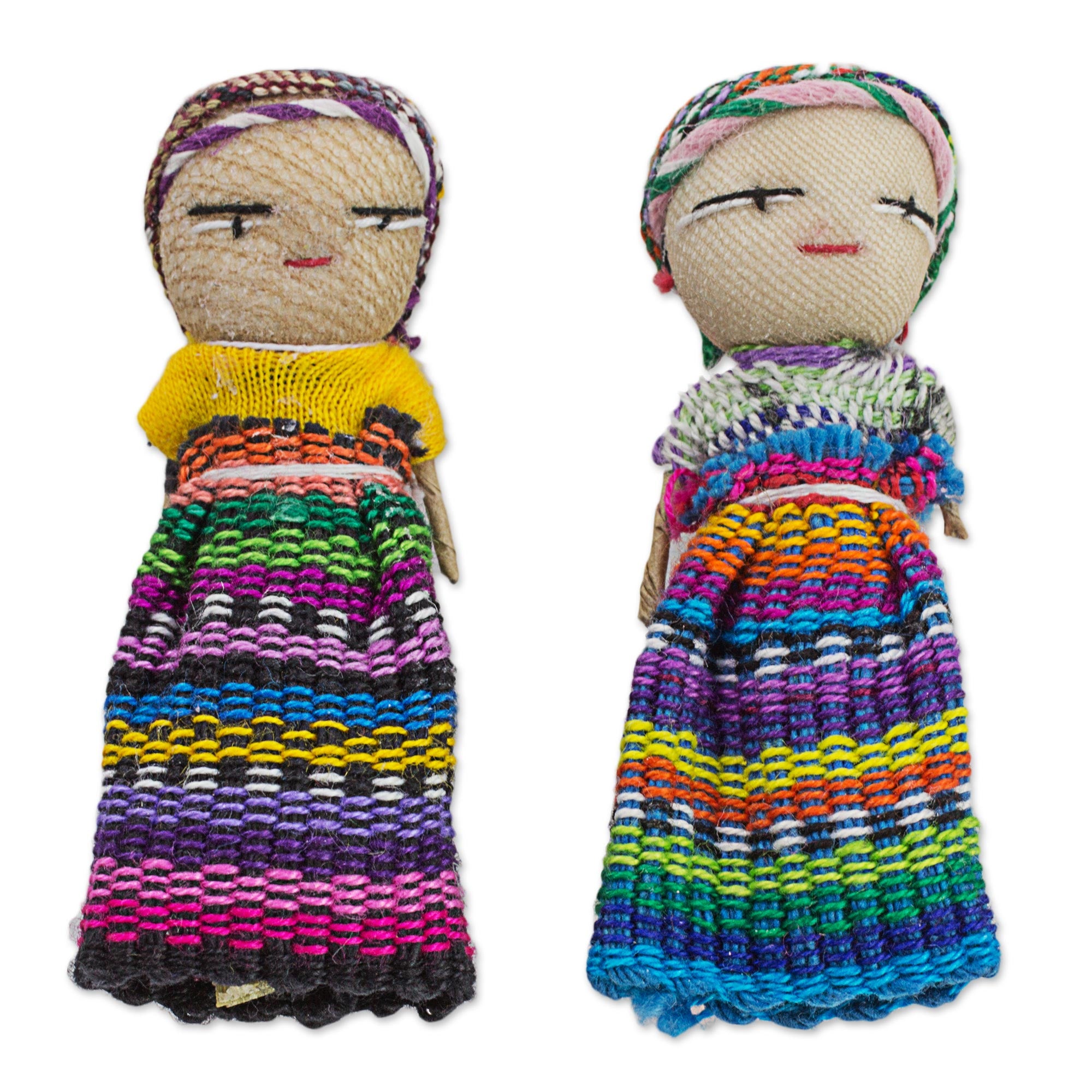 Premium Handmade Worry Dolls - Set of 12 | Authentic Guatemalan Tradition