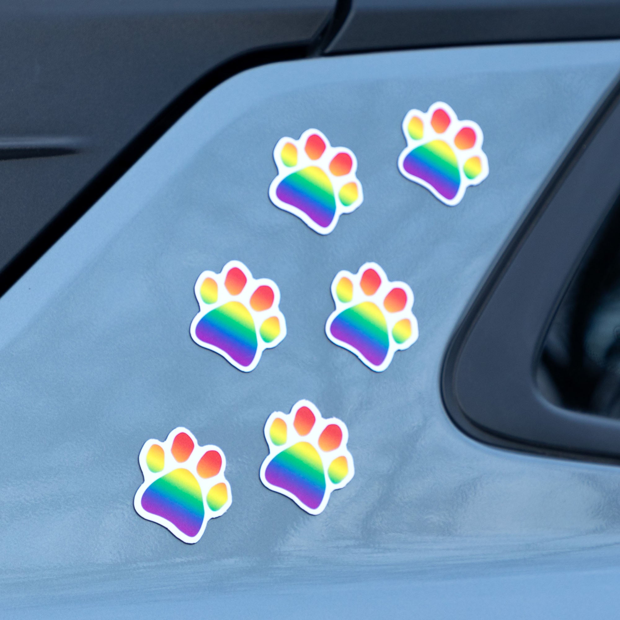 Premium Paw Print Mini Car Magnets Set - Ultimate Animal Lover's Kit