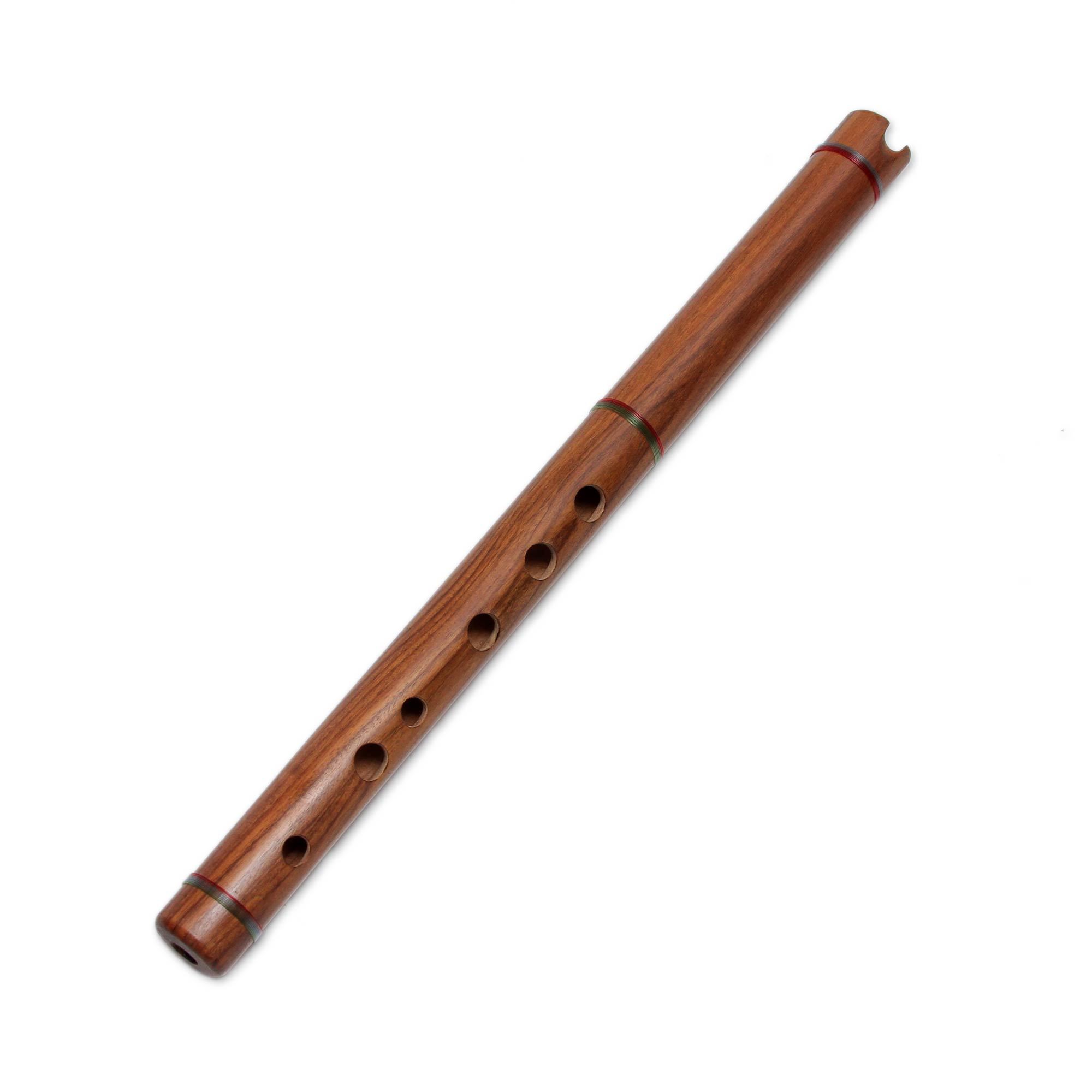 Premium Jacaranda Wood Quena Flute - Handcrafted in Peru