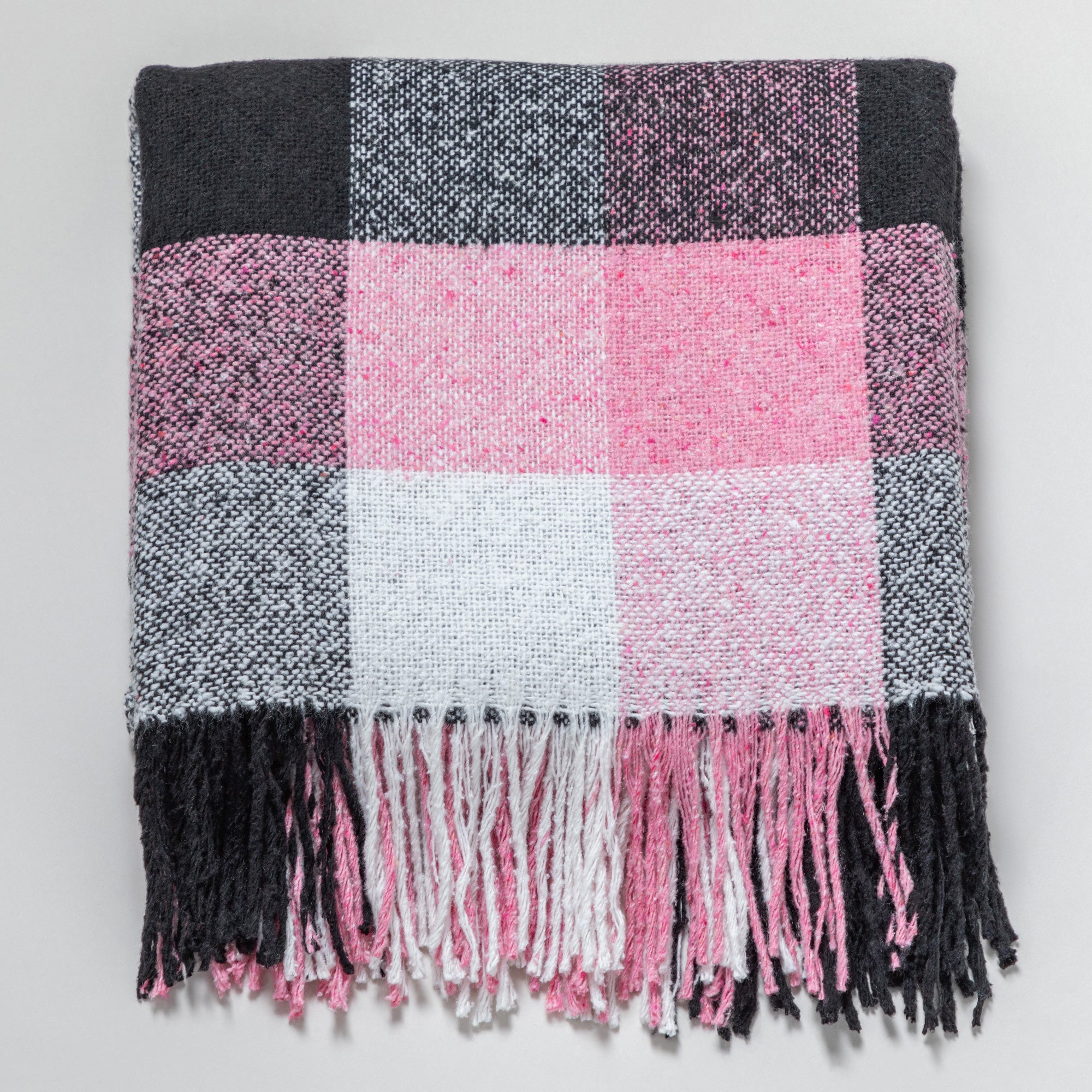 Premium Ukrainian Wool-Blend Fringed Throw Blanket - Ultimate Comfort & Warmth