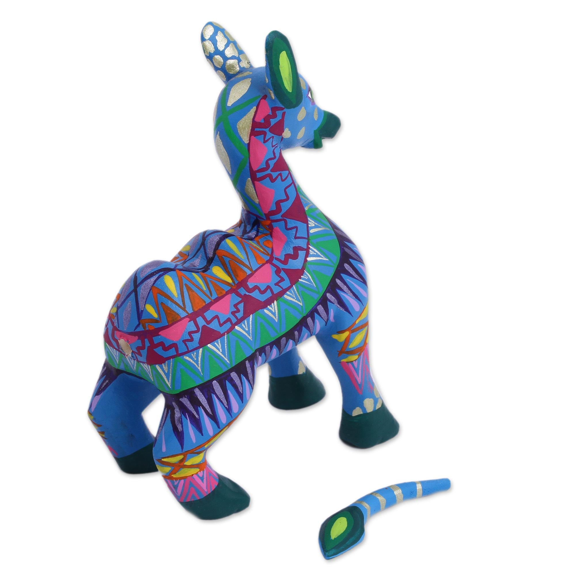 Premium Hand-Painted Alebrije Camel Figurine - Vibrant Mexican Folk Art