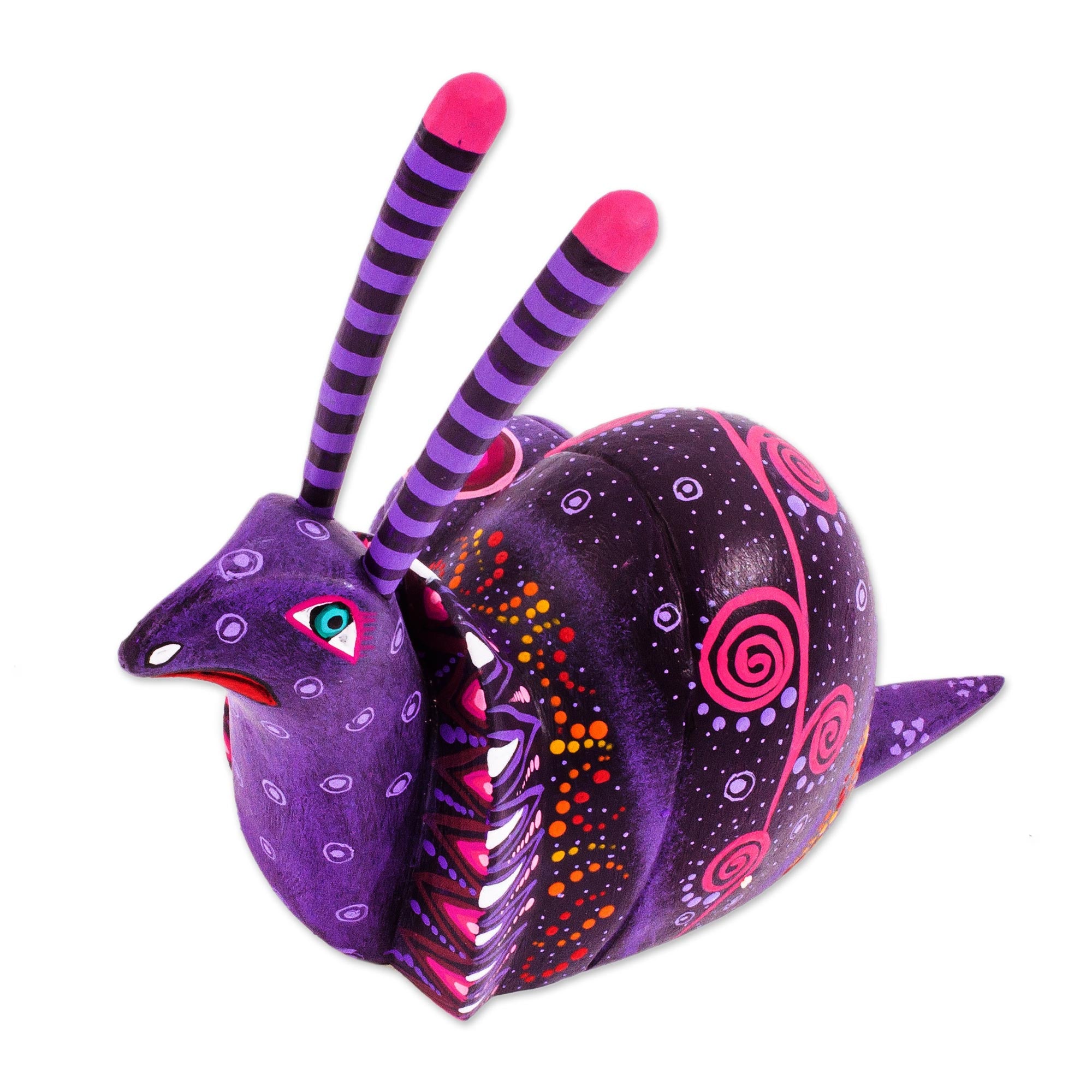 Premium Oaxaca Snail Alebrije Sculpture – Handcrafted Mexican Folk Art