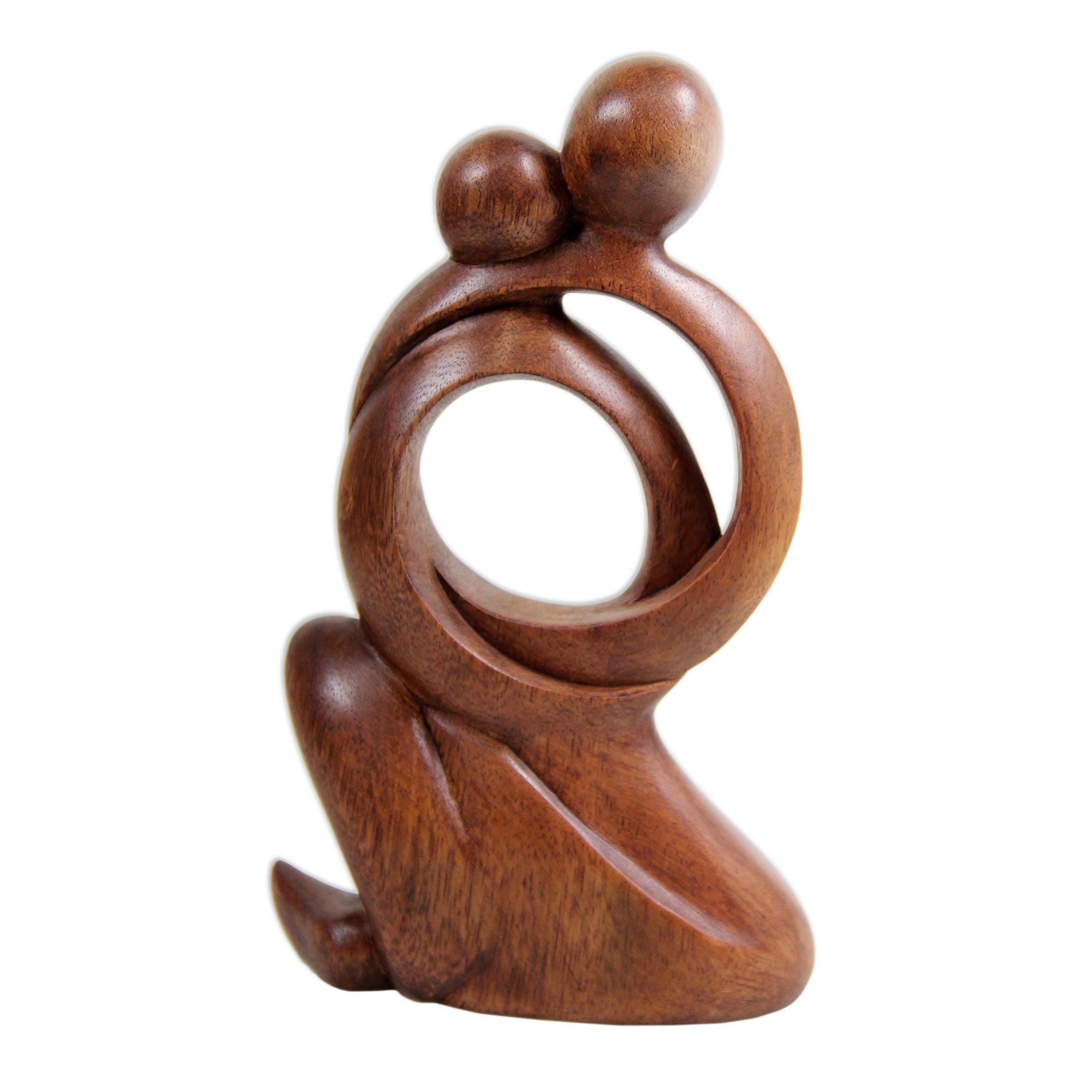 Premium Forever Together Suar Wood Sculpture