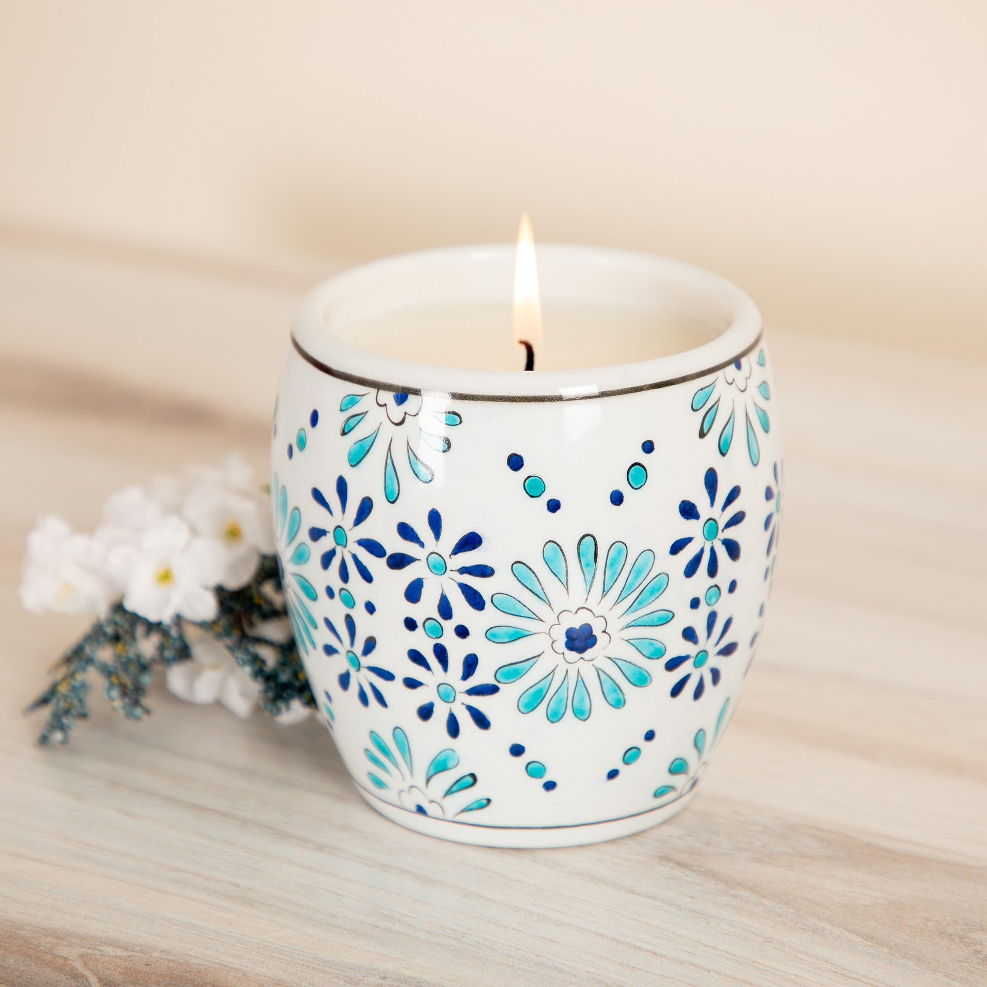 Premium Hand-Poured Ceramic Artisan Candle