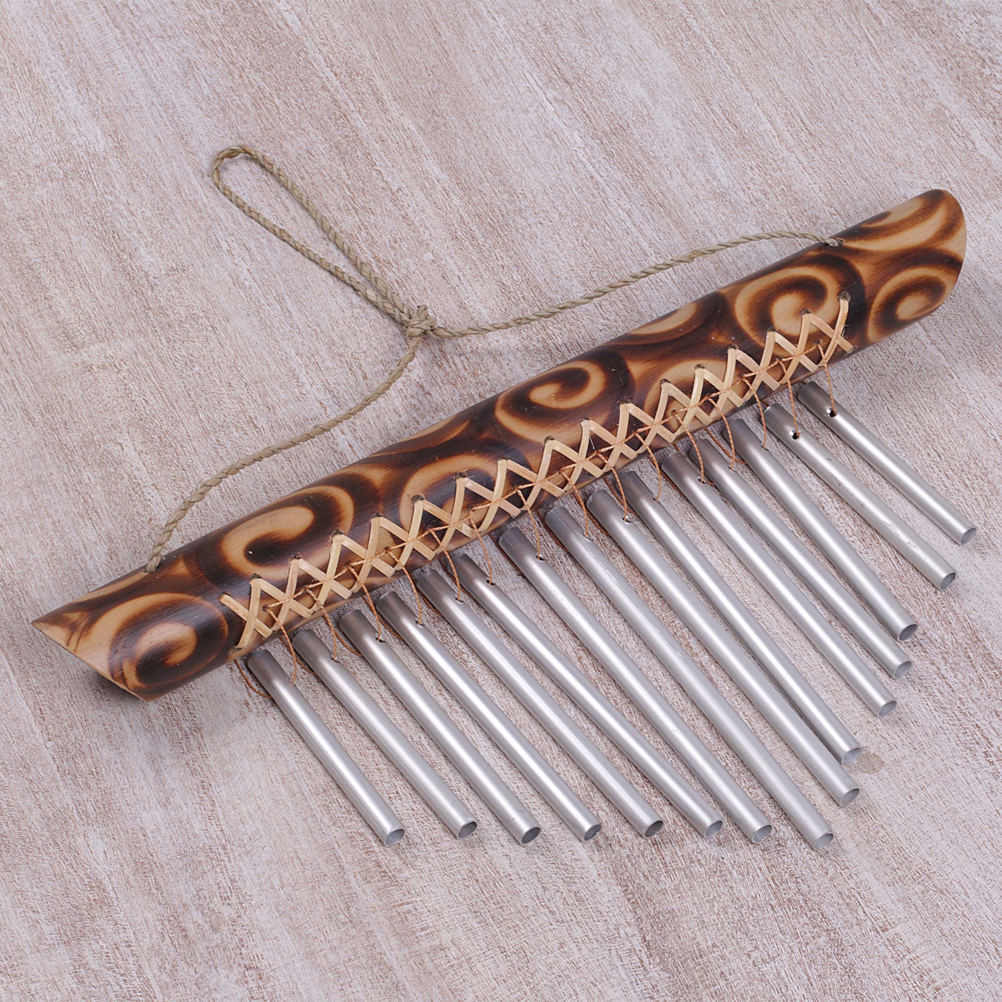 Premium Seaside Dancer Bamboo Wind Chime - Handmade in Bali