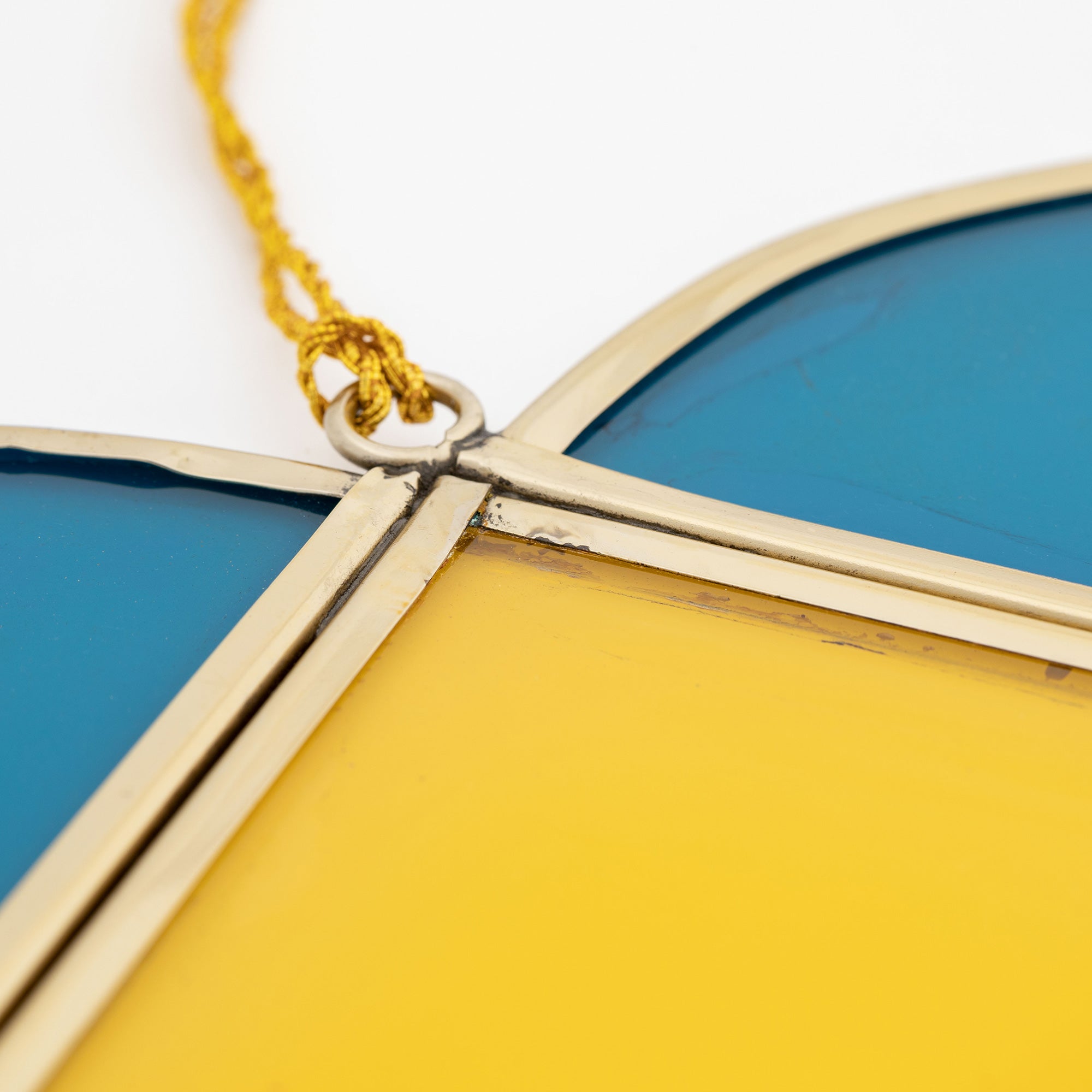 Premium Solidarity Glass Heart - Stand with Ukraine