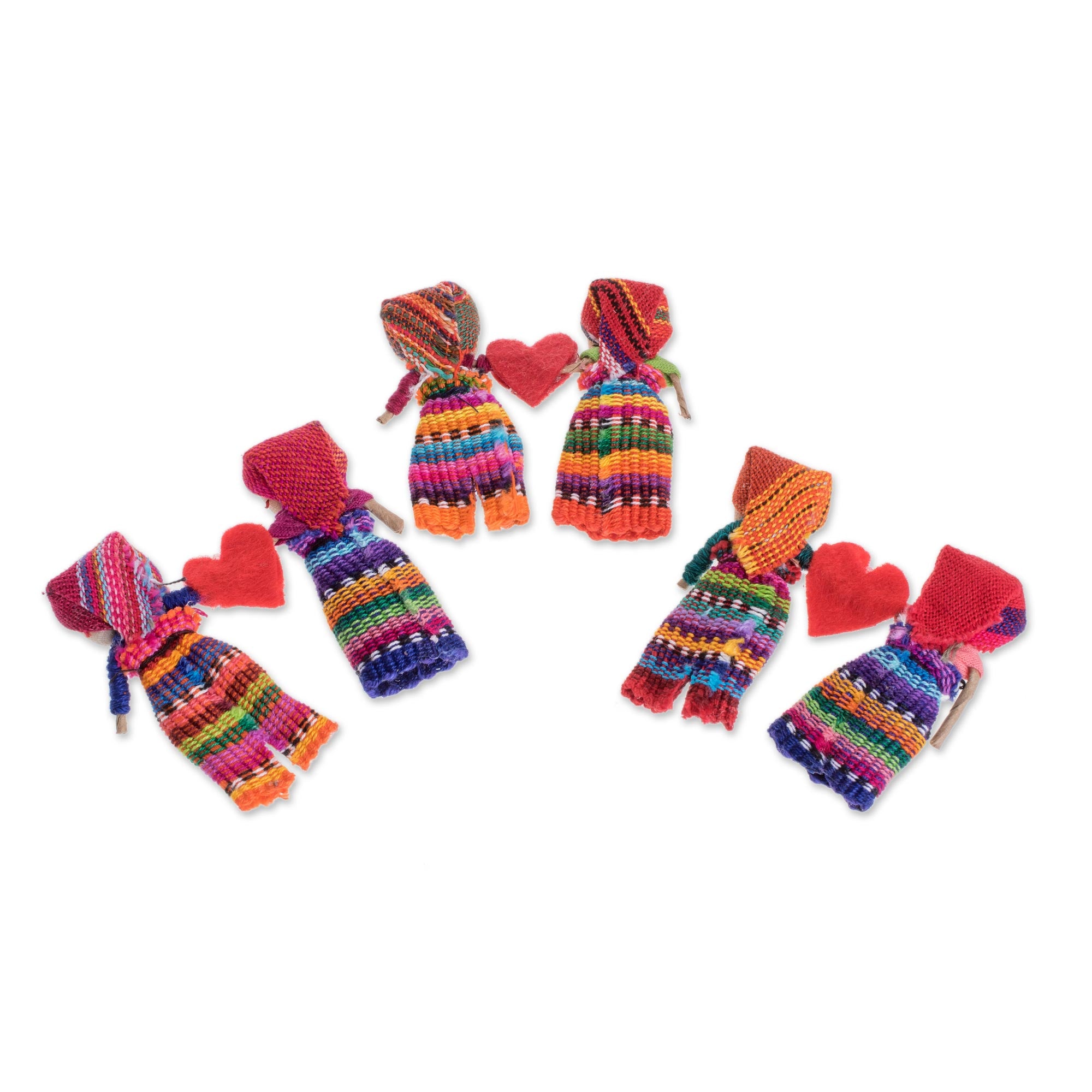 Premium Love & Hope Worry Dolls - Ultimate Gift Set with Hearts