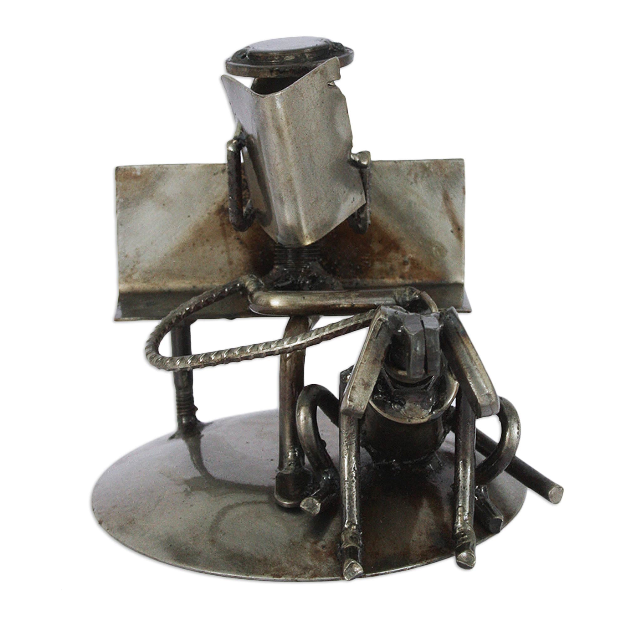 Premium Rustic Friends Upcycled Metal Art Sculpture