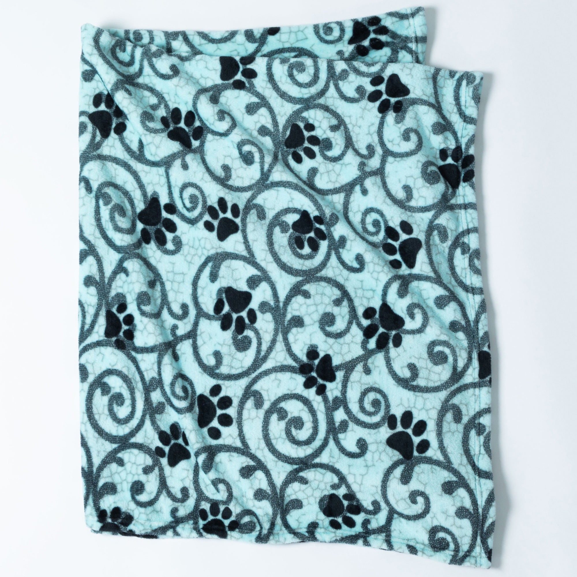 Premium Paw Print Fleece Blanket - Ultimate Cozy Comfort
