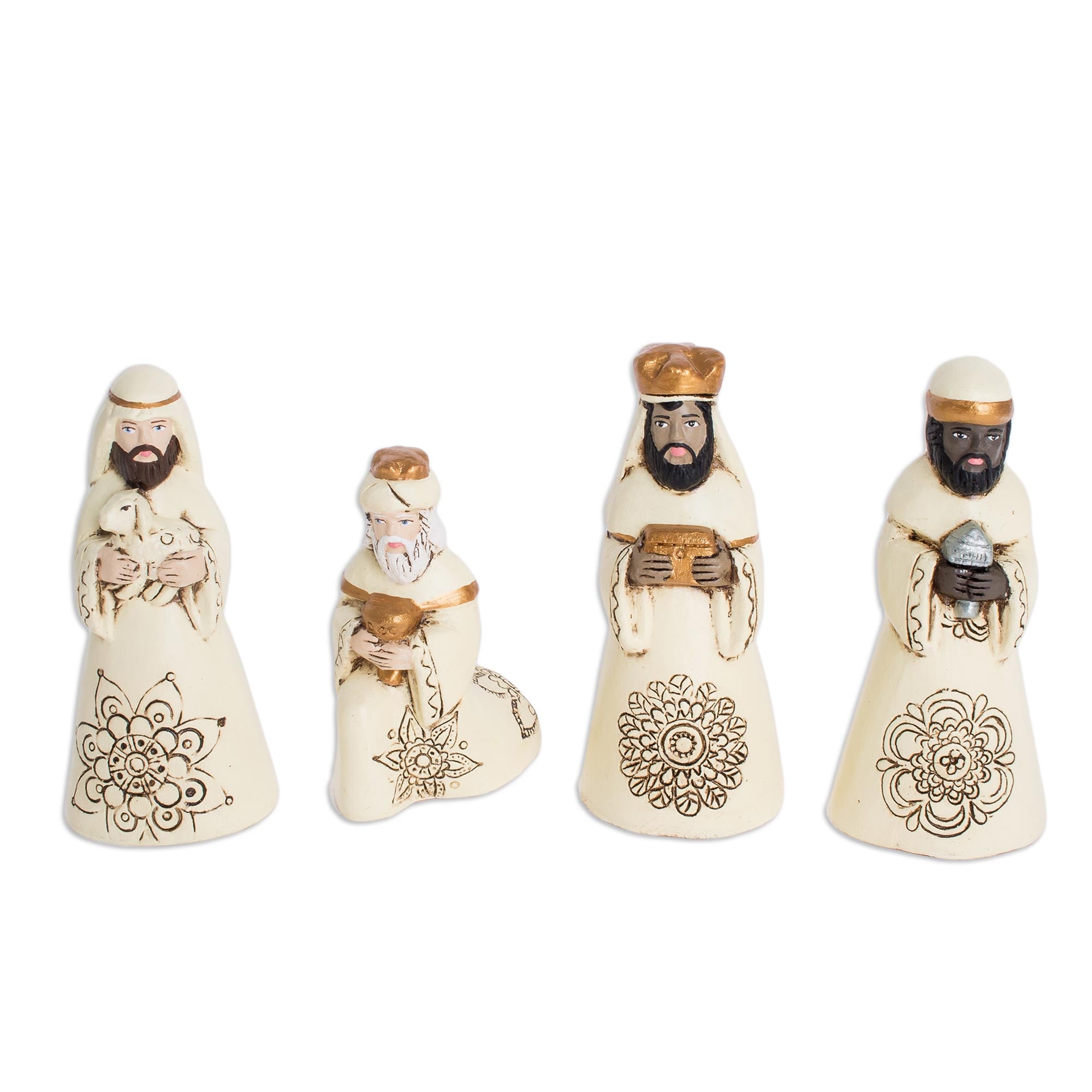 Premium Handmade Ceramic Nativity Set - 10-Piece Holy Family Scene from El Salvador