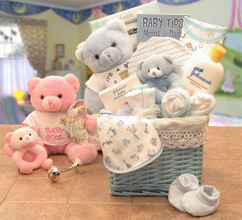 Ultimate New Baby Gift Basket - Blue Edition