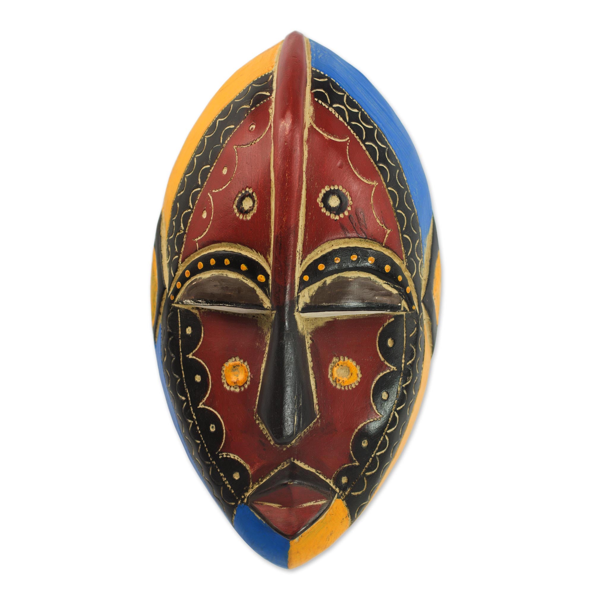 Premium Uzoma African Wall Mask – Handcrafted Artisan Decor
