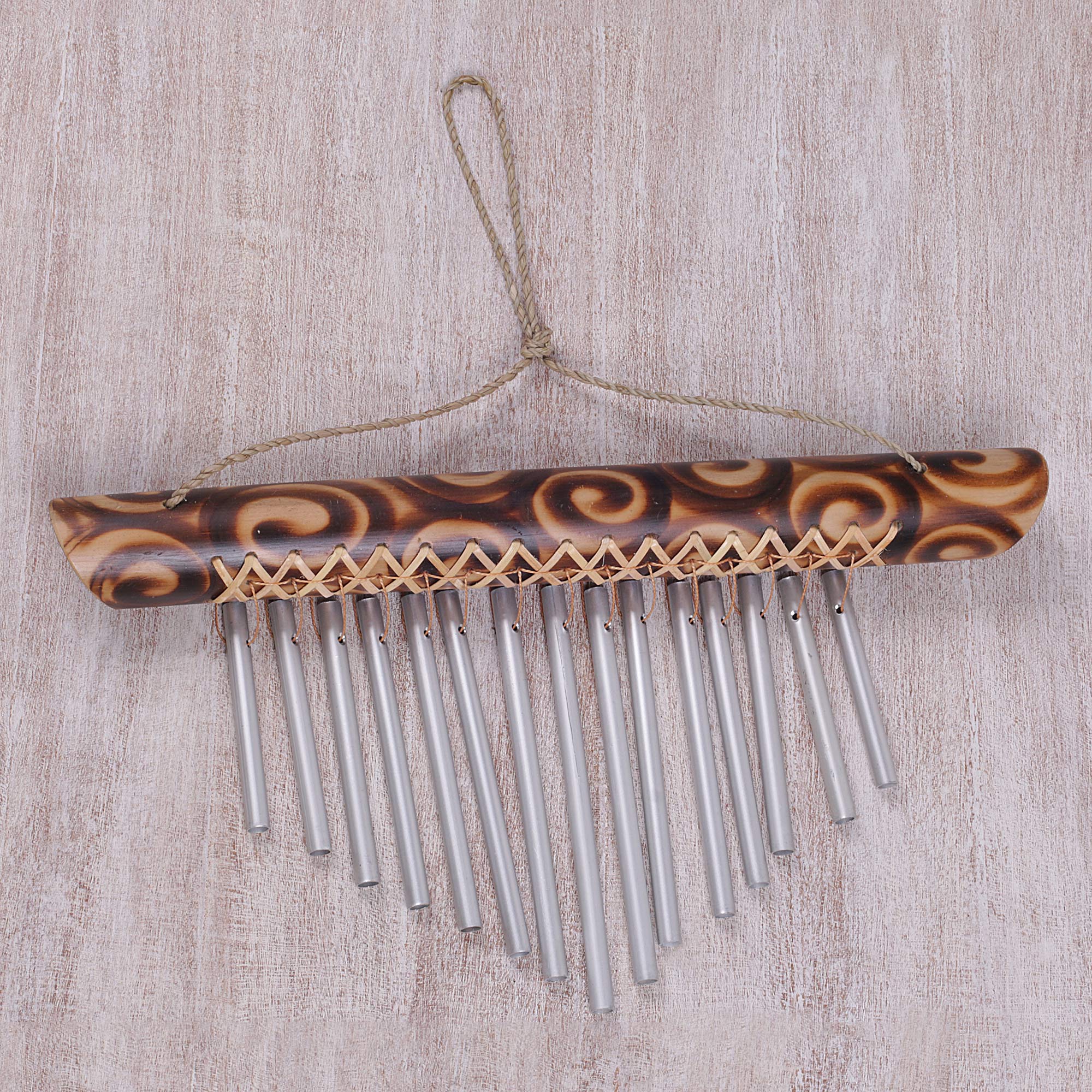 Premium Seaside Dancer Bamboo Wind Chime - Handmade in Bali