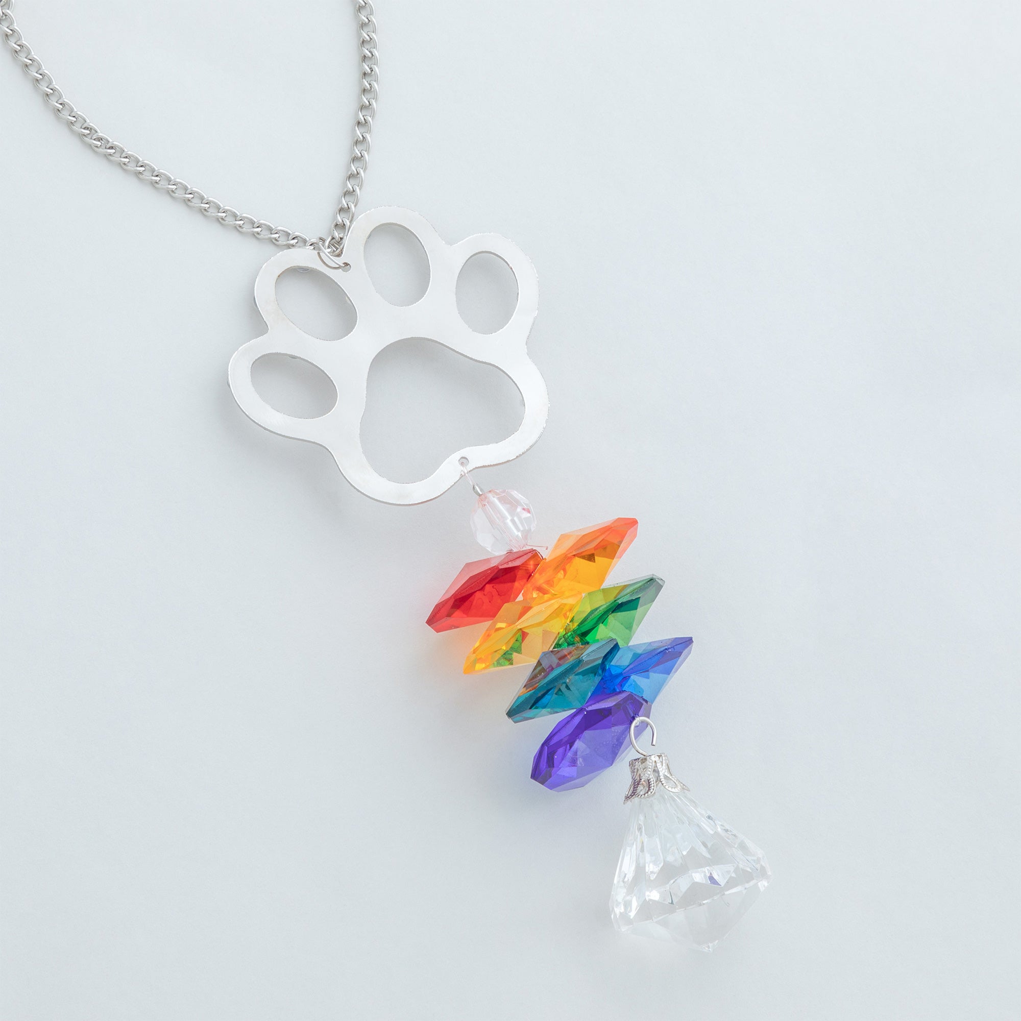 Premium Rainbow & Paws Memorial Ornament