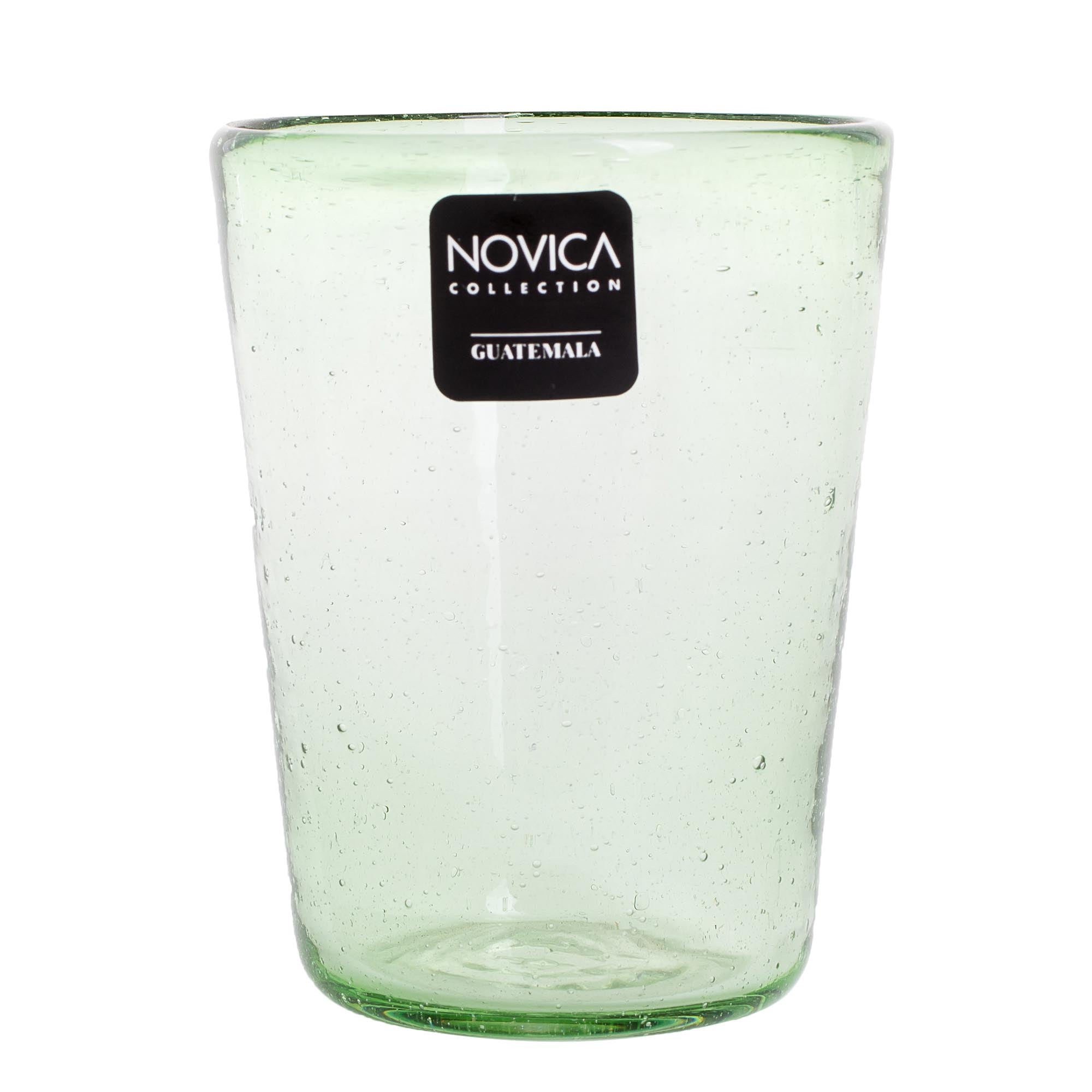 Premium Eco-Friendly Handblown Recycled Glass Juice Glasses - Set of 4