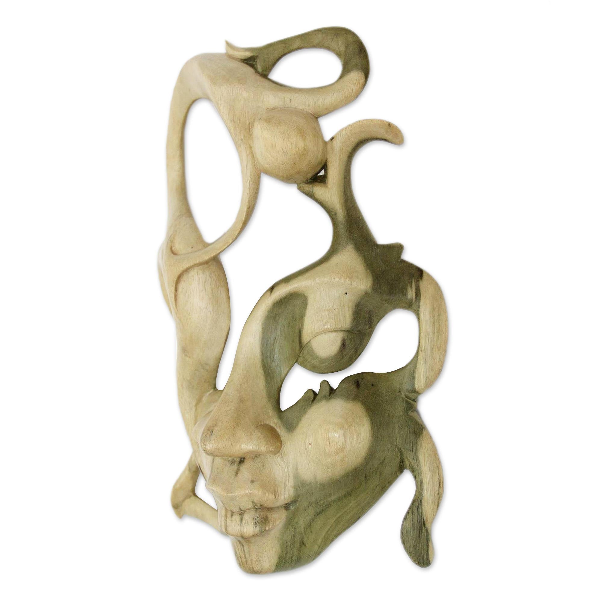 Premium Balinese Wood Mask - Unique Handcrafted Art Piece