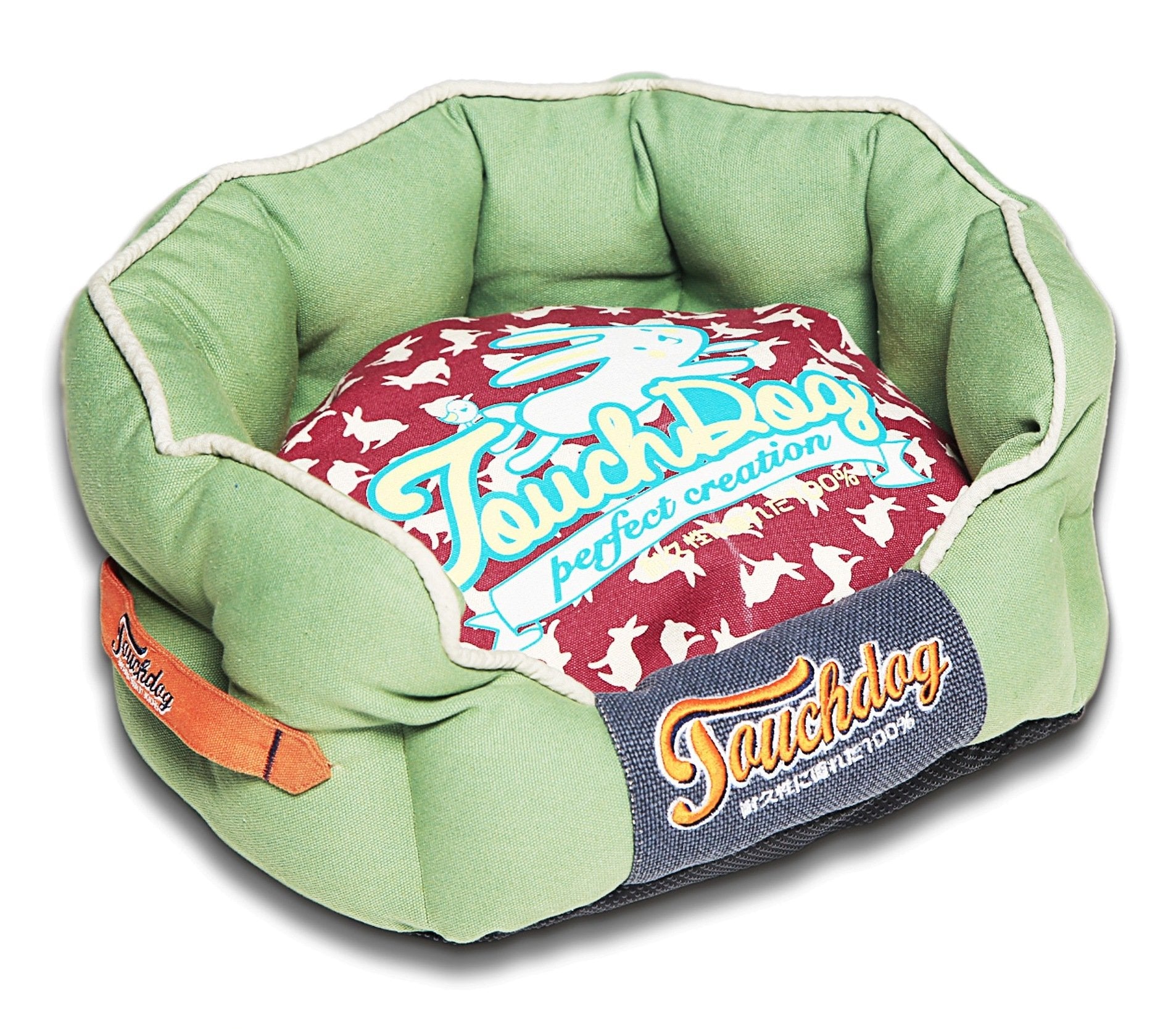Touchdog® Ultimate Rabbit-Spotted Luxury Dog Bed