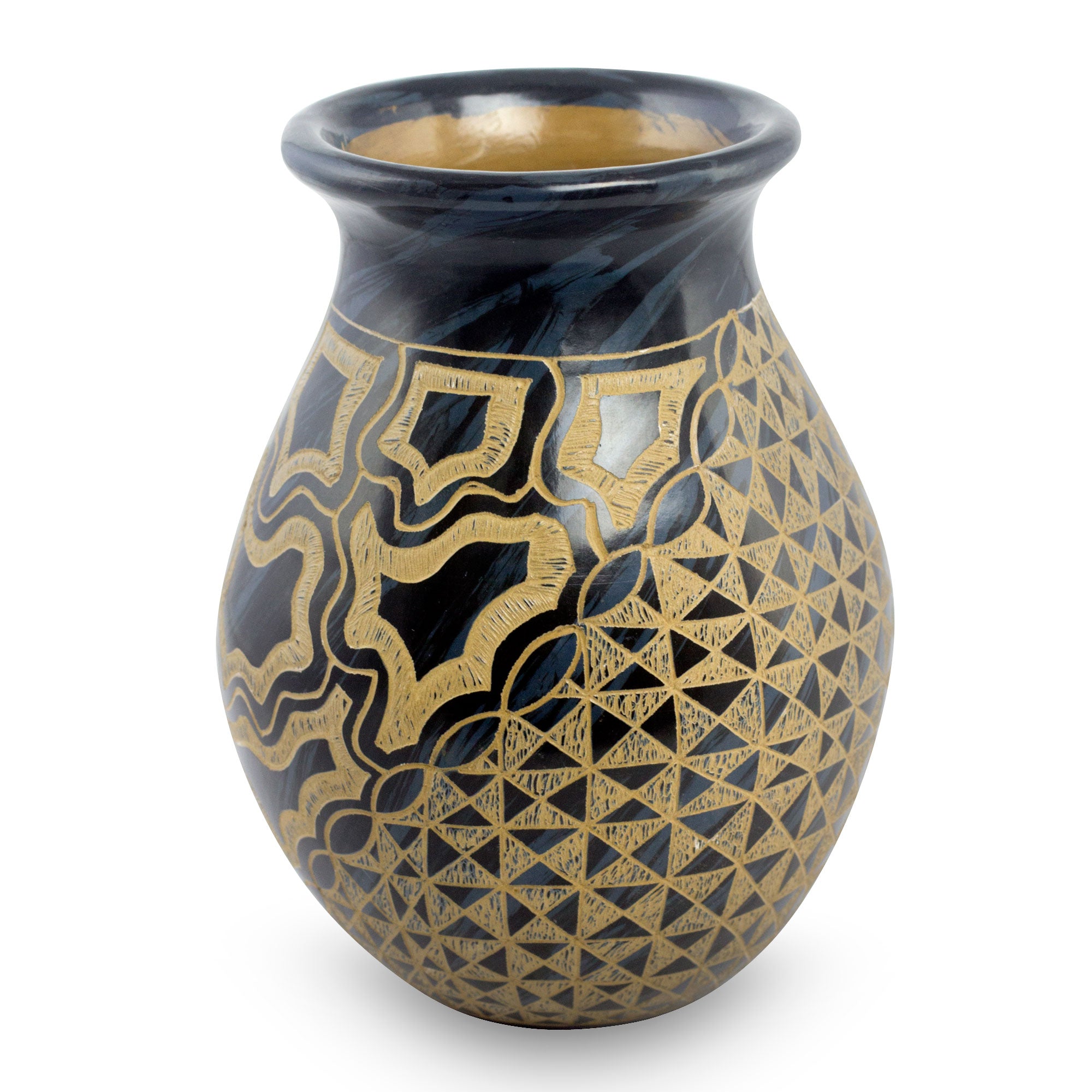 Premium Rio Coco Ceramic Artisan Vase - Handcrafted Decorative Piece