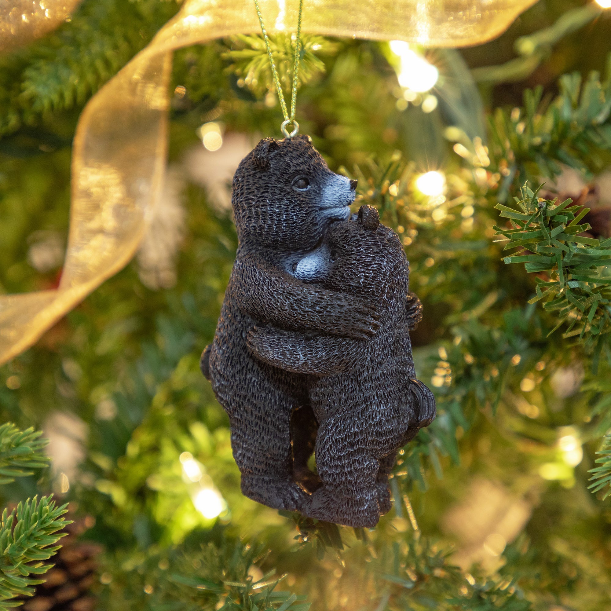 Premium Bear Hug Holiday Ornament