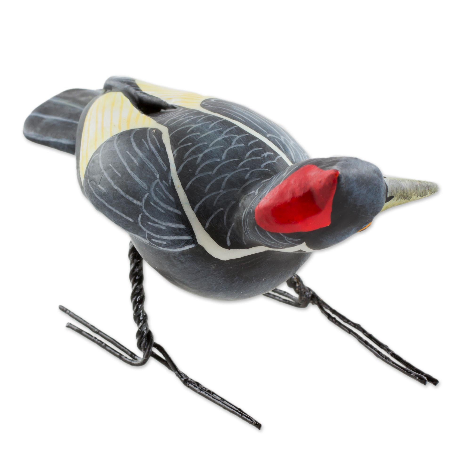 Premium Handcrafted Ivory-Billed Woodpecker Ceramic Figurine