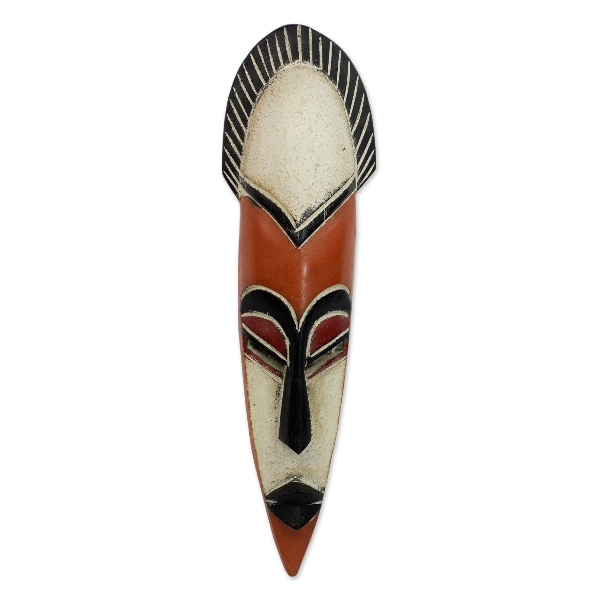 Premium African Wood Mask - Protect the Forest
