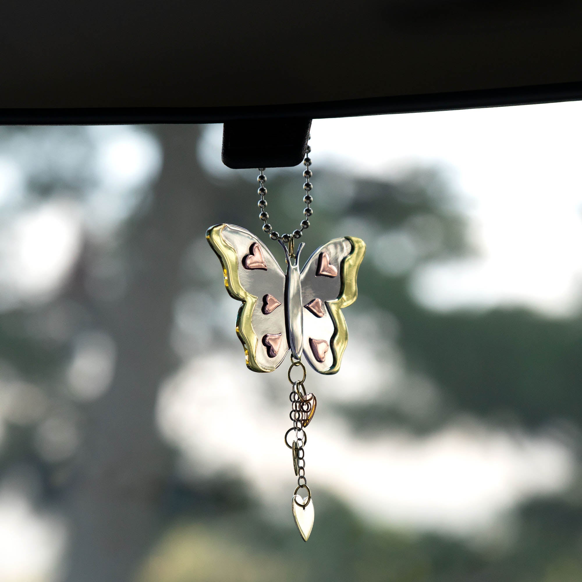 Premium Wildlife Wonder Mixed Metal Car Charm - Handcrafted in Mexico