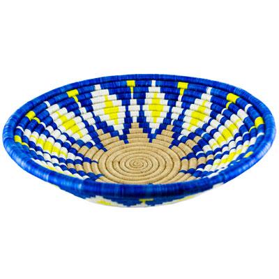 Premium Agaseke Handwoven Sisal Bowl Basket - 12 Inch African Artisan Craft