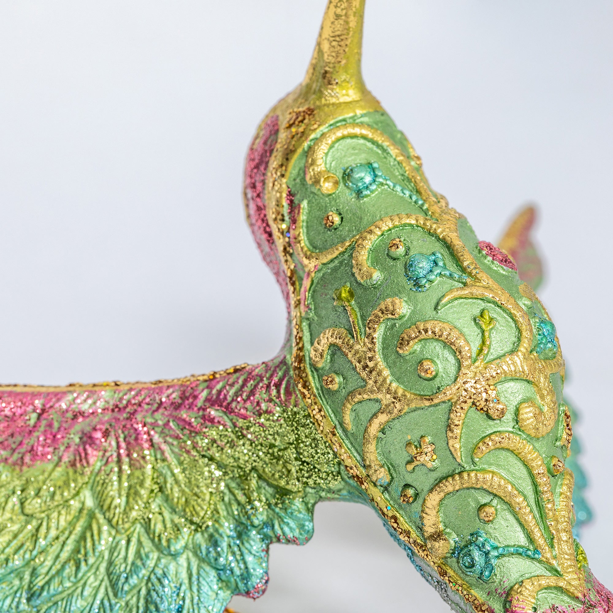 Premium Handmade Hummingbird Ornament - Fair Trade, Vibrant Colors