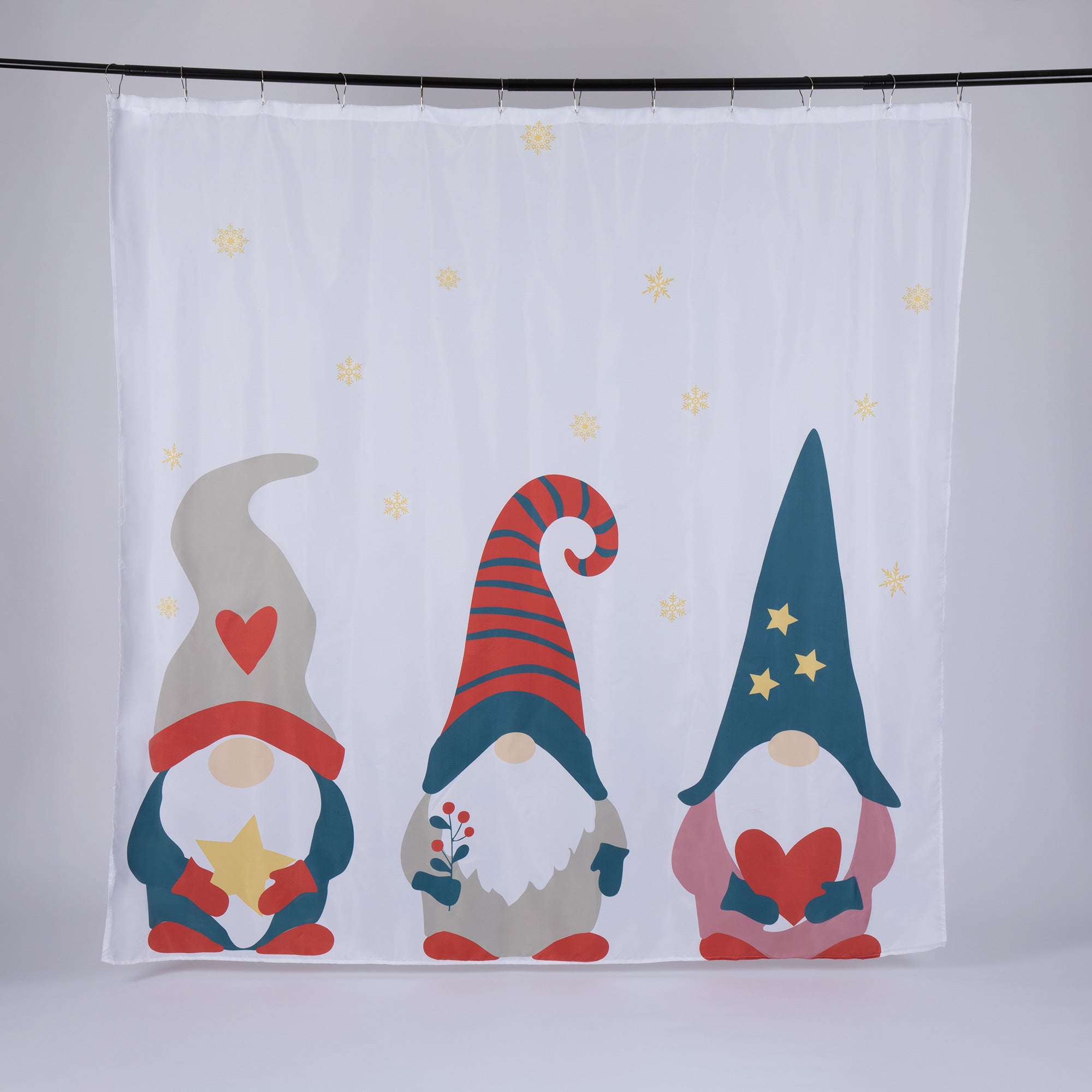 Premium Winter Gnome Shower Curtain - Ultimate Holiday Bathroom Upgrade