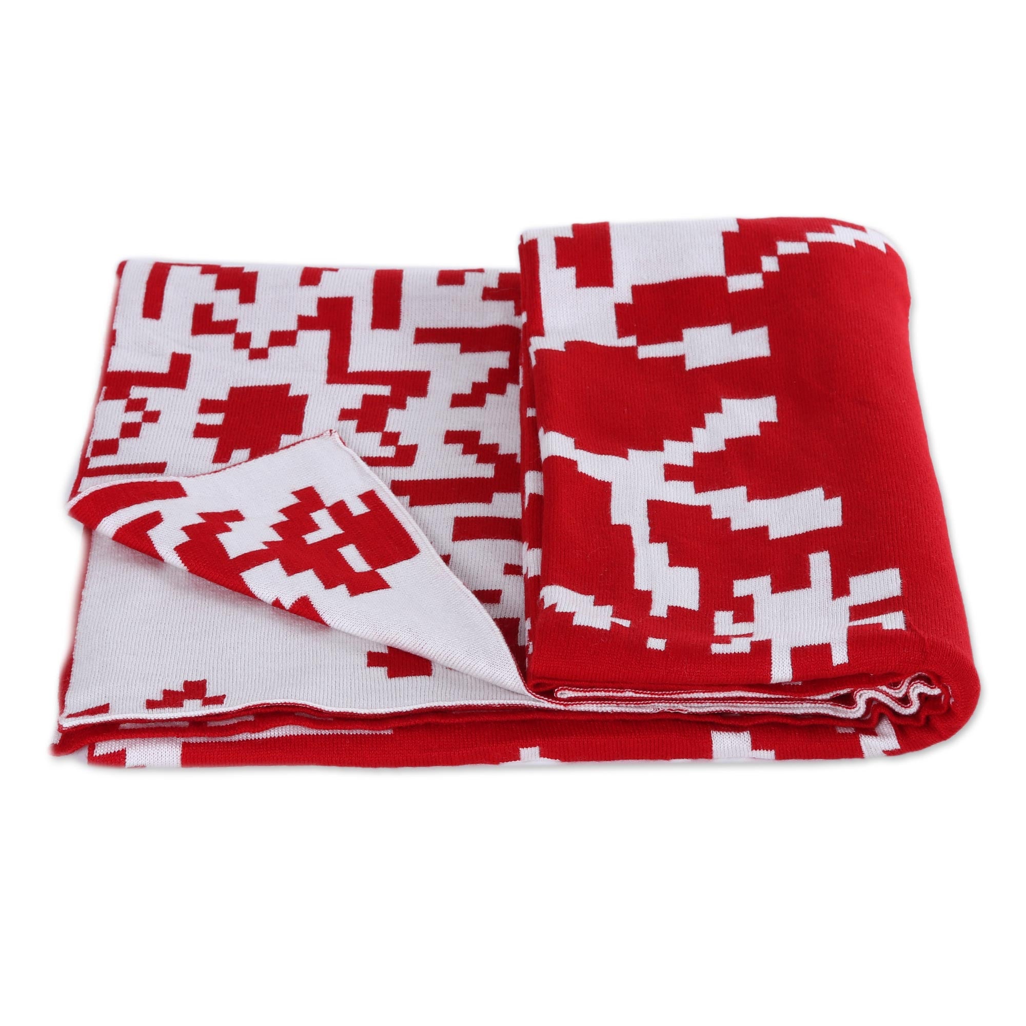 Premium Christmas Fantasy Knit Throw - Poppy & Snow White Design