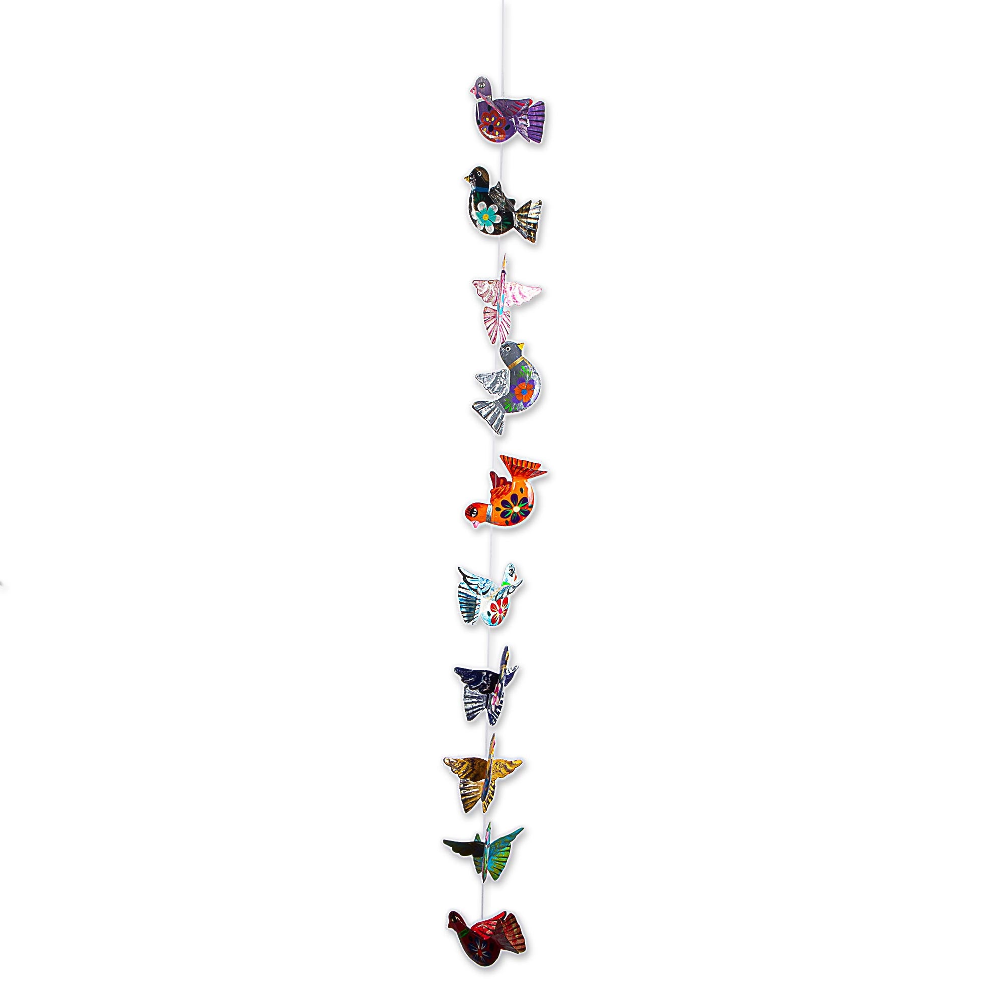 Premium Handcrafted Floral Dove Garland - Festive Mexican Art